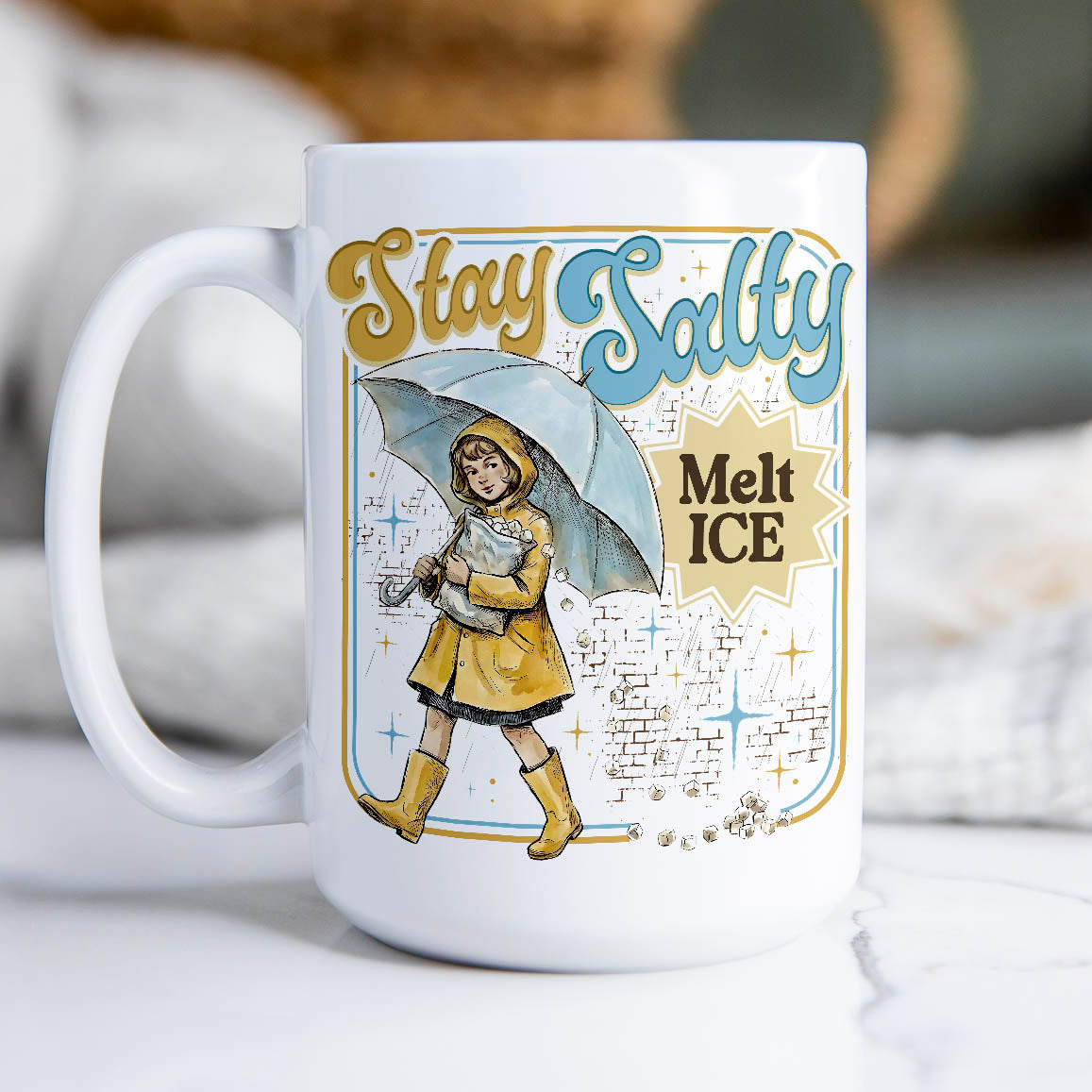 Stay Salty Melt Ice - Ceramic Coffee Mug 11 or 15 oz
