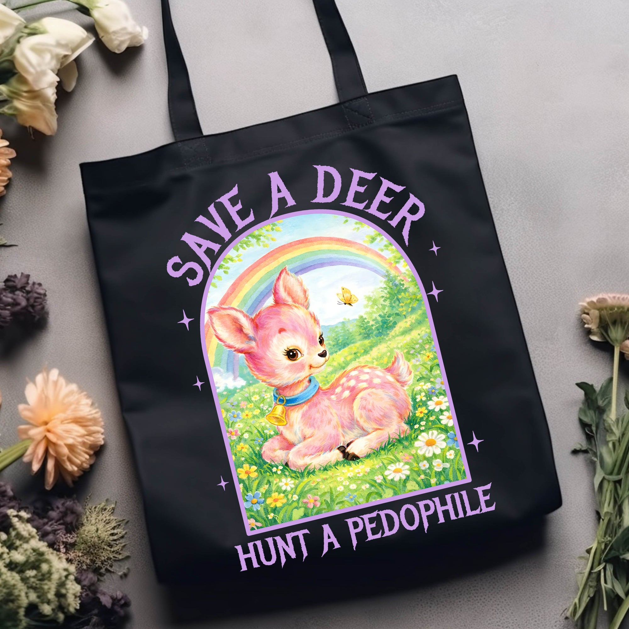 Save a Deer Hunt a Pedophile - Canvas Tote Bag