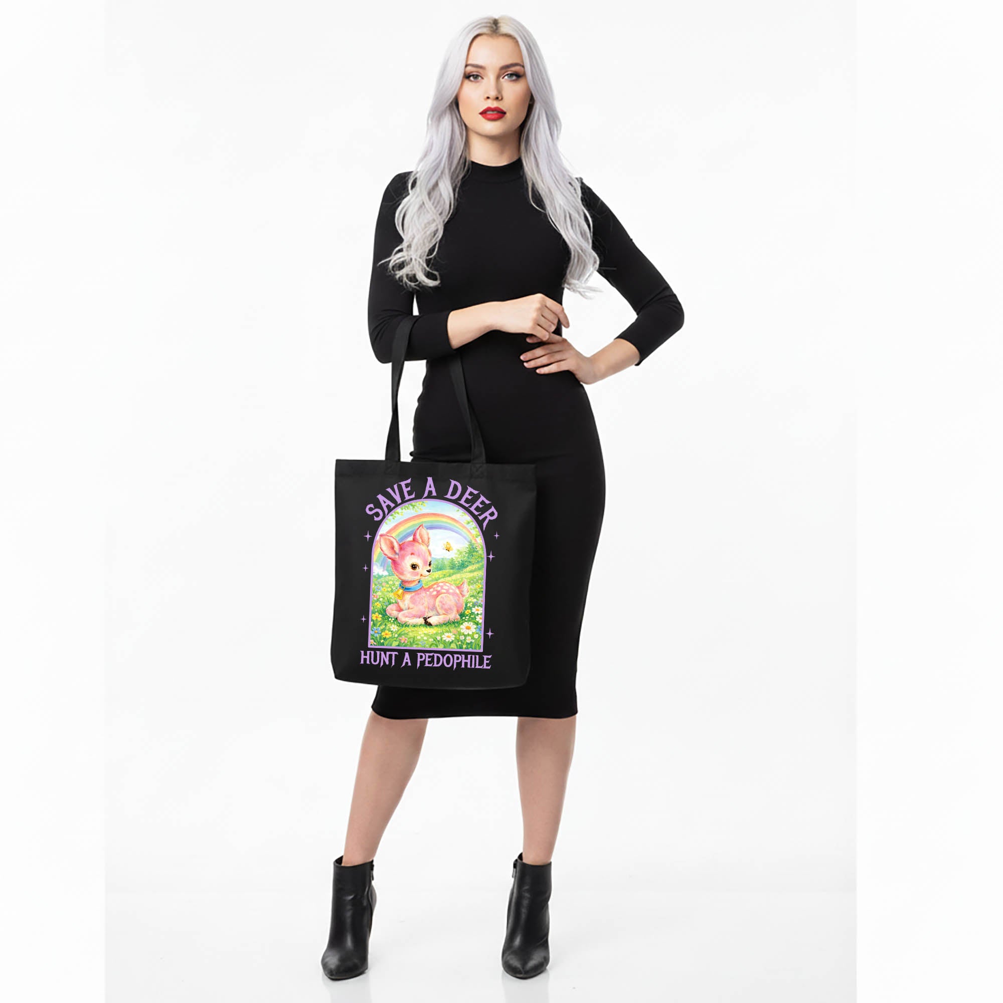 Save a Deer Hunt a Pedophile - Canvas Tote Bag