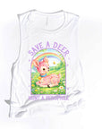 Save a Deer Hunt a Pedophile - Women's Flowy Muscle Tank