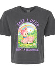 Save a Deer, Hunt a Pedophile  - Women's Cropped Boxy Tee