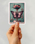 The Anti Social Butterfly - Vinyl Water Resistant Sticker, Laptop Sticker, Phone Sticker, Water Bottle Sticker, Cute Decal