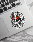 Everything's Fine! - Vinyl Water Resistant Sticker, Laptop Sticker, Phone Sticker, Water Bottle Sticker, Cute Decal
