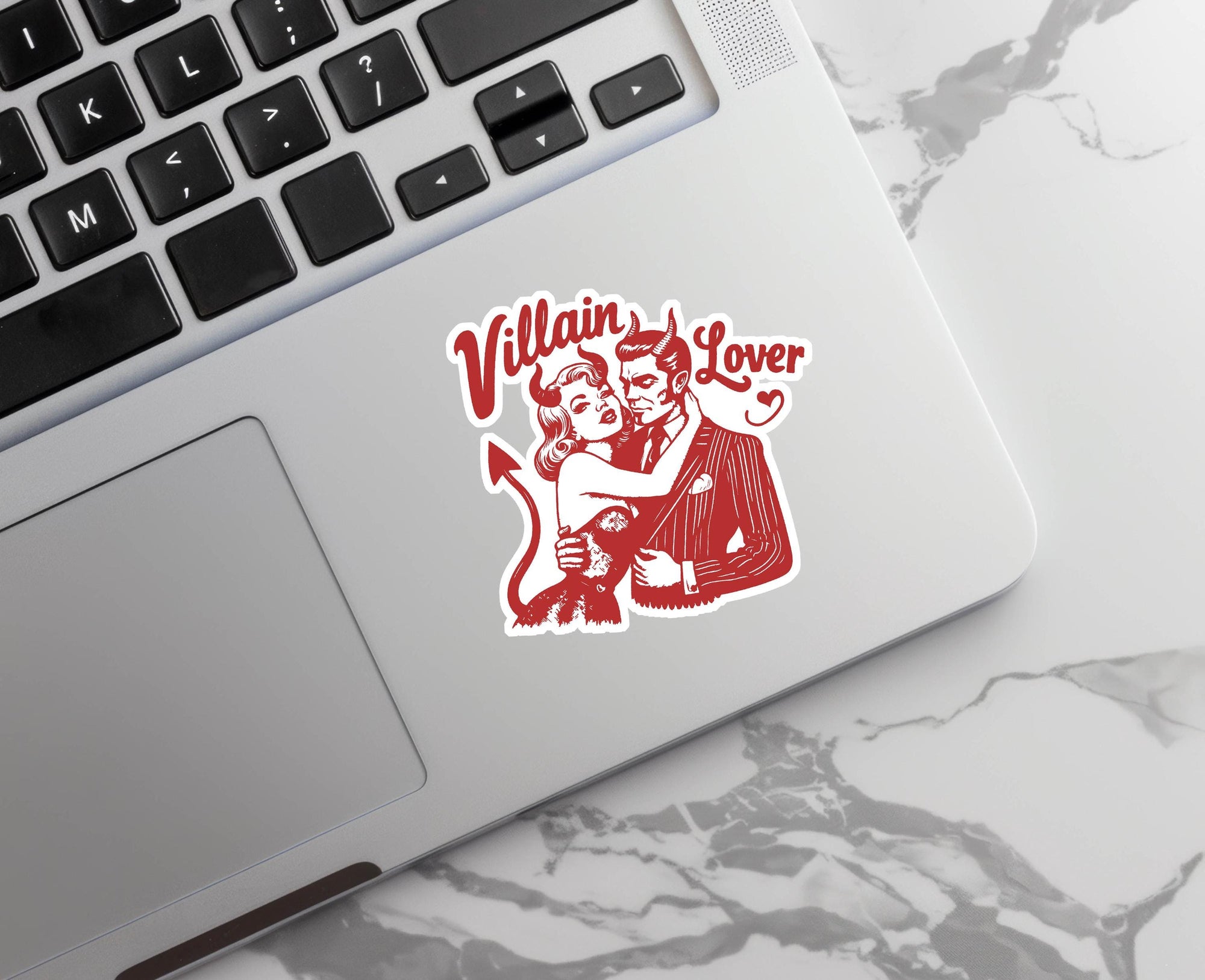 Villain Lover - Vinyl Water Resistant Sticker, Laptop Sticker, Phone Sticker, Water Bottle Sticker, Cute Decal
