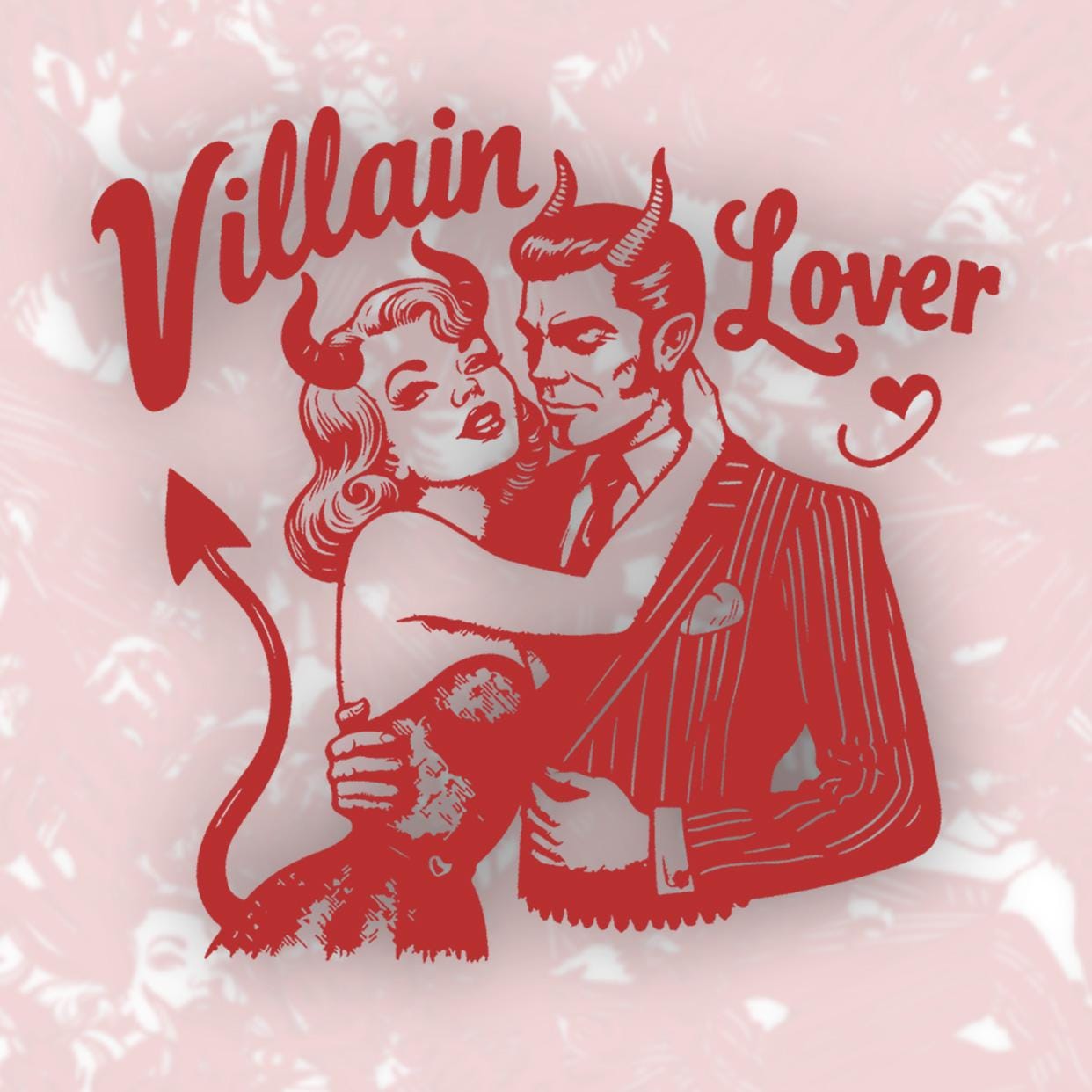 Villain Lover - Vinyl Water Resistant Sticker, Laptop Sticker, Phone Sticker, Water Bottle Sticker, Cute Decal