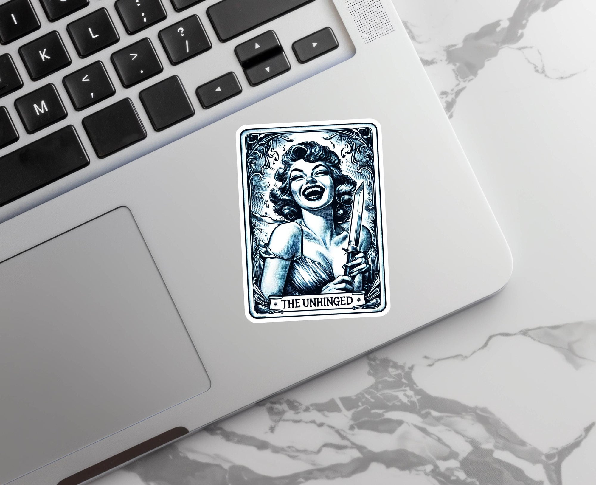 The Unhinged! - Vinyl Water Resistant Sticker, Laptop Sticker, Phone Sticker, Water Bottle Sticker, Cute Decal