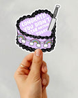 Congrats, You Didn't Stab Anyone Today - Vinyl Water Resistant Sticker, Laptop Sticker, Phone Sticker, Water Bottle Sticker, Cute Decal