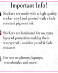 Congrats, You Didn't Stab Anyone Today - Vinyl Water Resistant Sticker, Laptop Sticker, Phone Sticker, Water Bottle Sticker, Cute Decal