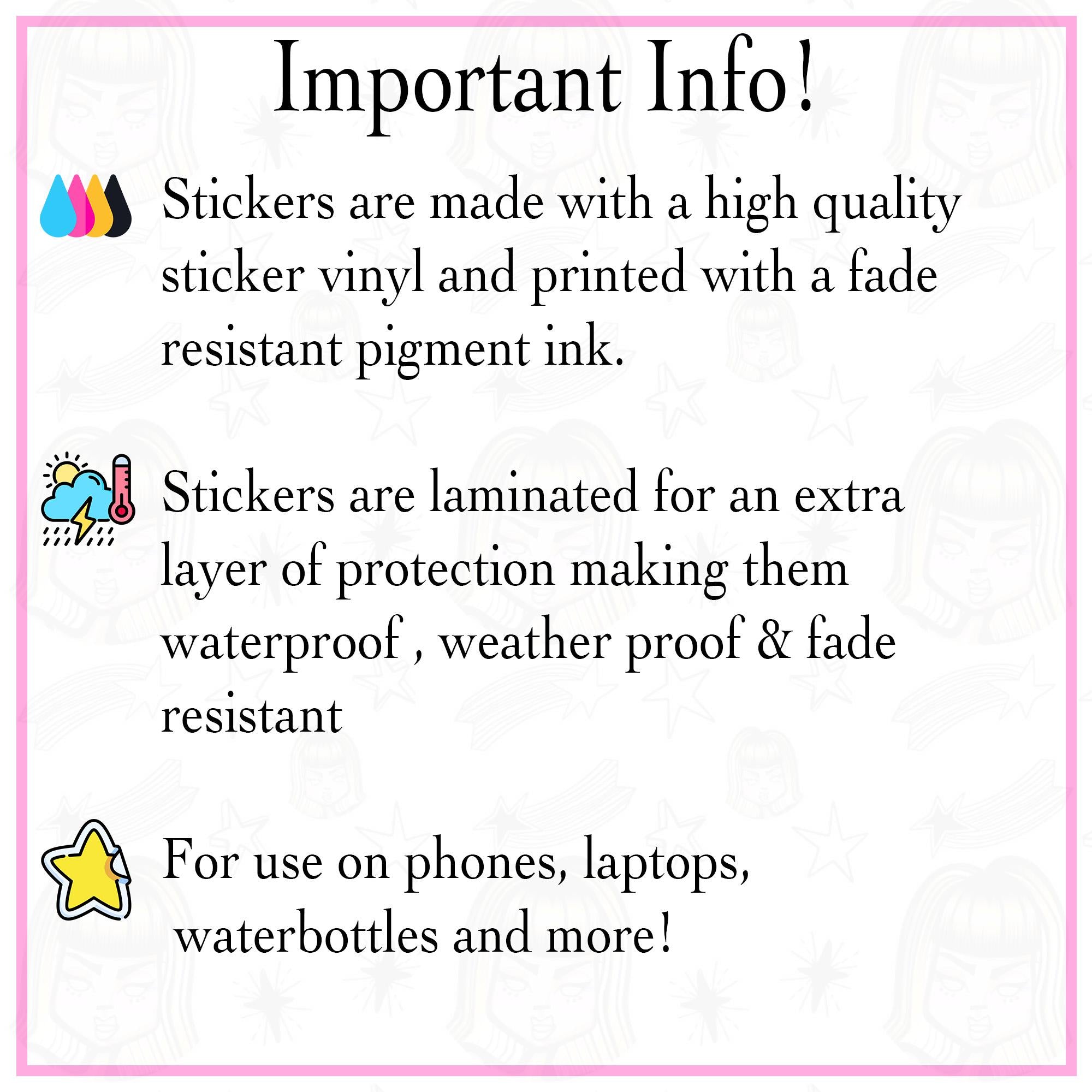 The Nurse Tarot Card Sticker - Vinyl Water Resistant Sticker, Laptop Sticker, Phone Sticker, Water Bottle Sticker, Cute Decal