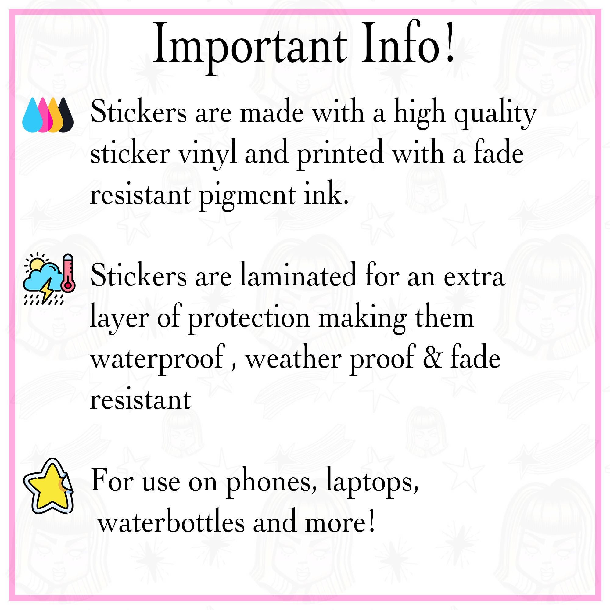 The Overstimulated Mom Tarot Card Sticker - Vinyl Water Resistant Sticker, Laptop Sticker, Phone Sticker, Water Bottle Sticker, Cute Decal