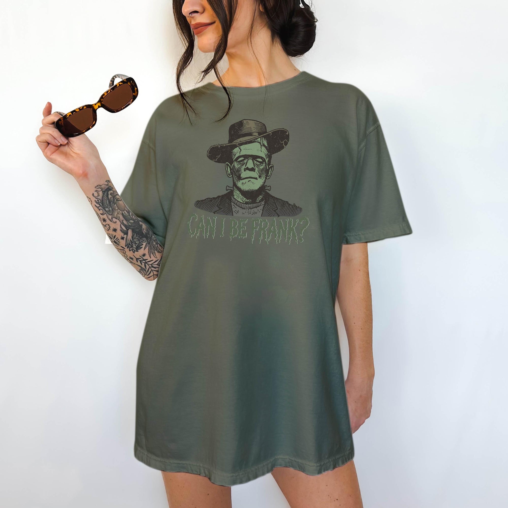 Can I Be Frank - Comfort Colors T-shirt, Funny Shirt, Dark Humor