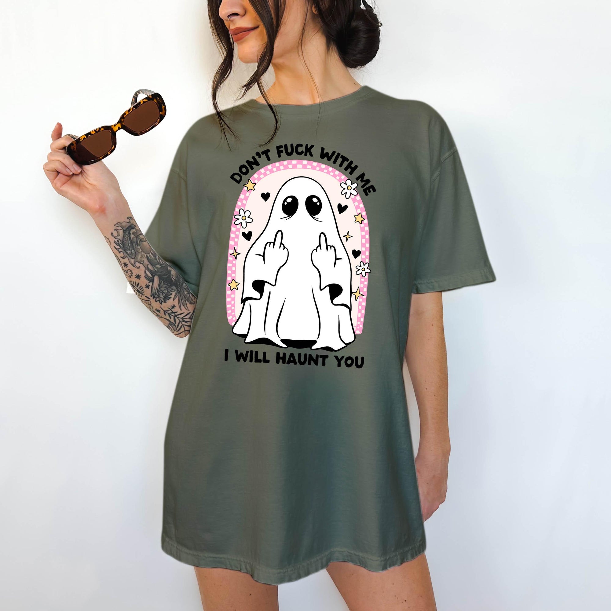 Don't Fuck With Me or I'll Haunt You- Comfort Colors T-shirt, Funny Shirt, Dark Humor