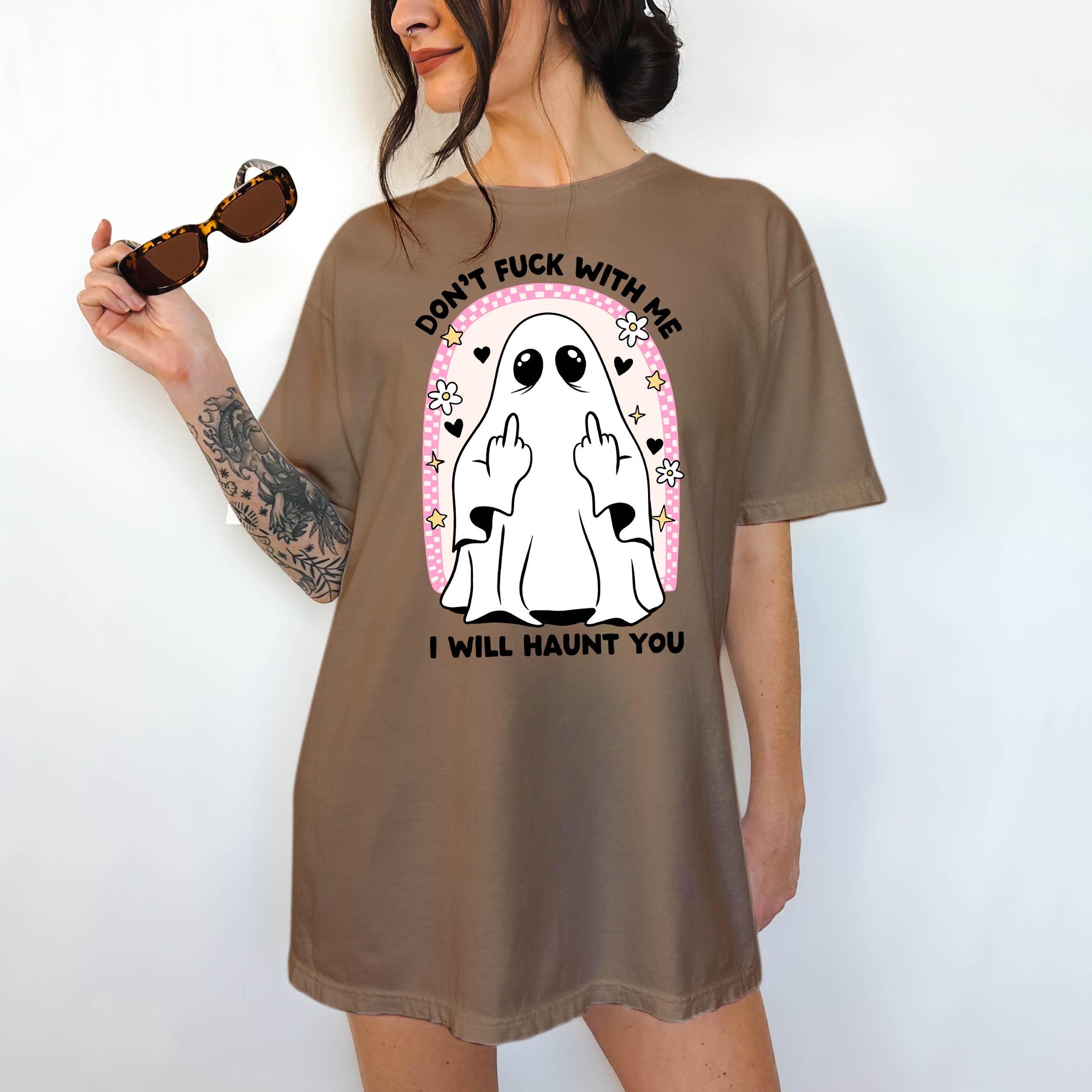 Don't Fuck With Me or I'll Haunt You- Comfort Colors T-shirt, Funny Shirt, Dark Humor