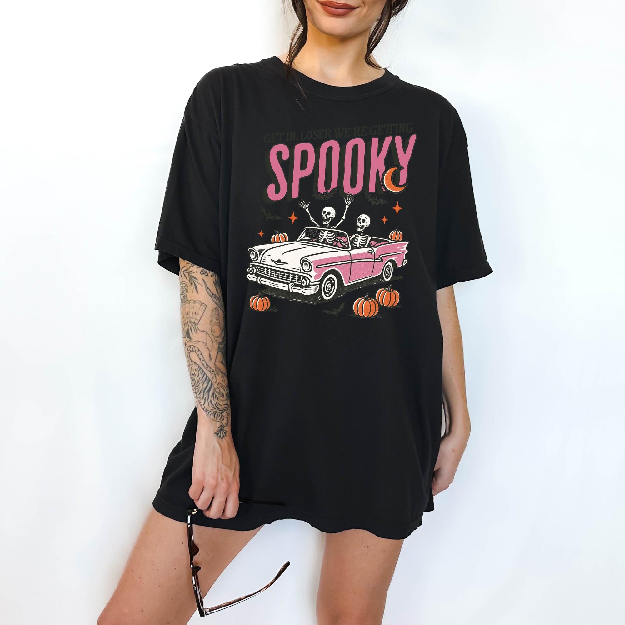 Get in Loser We're Getting Spooky - Comfort Colors T-shirt, Funny Shirt, Dark Humor