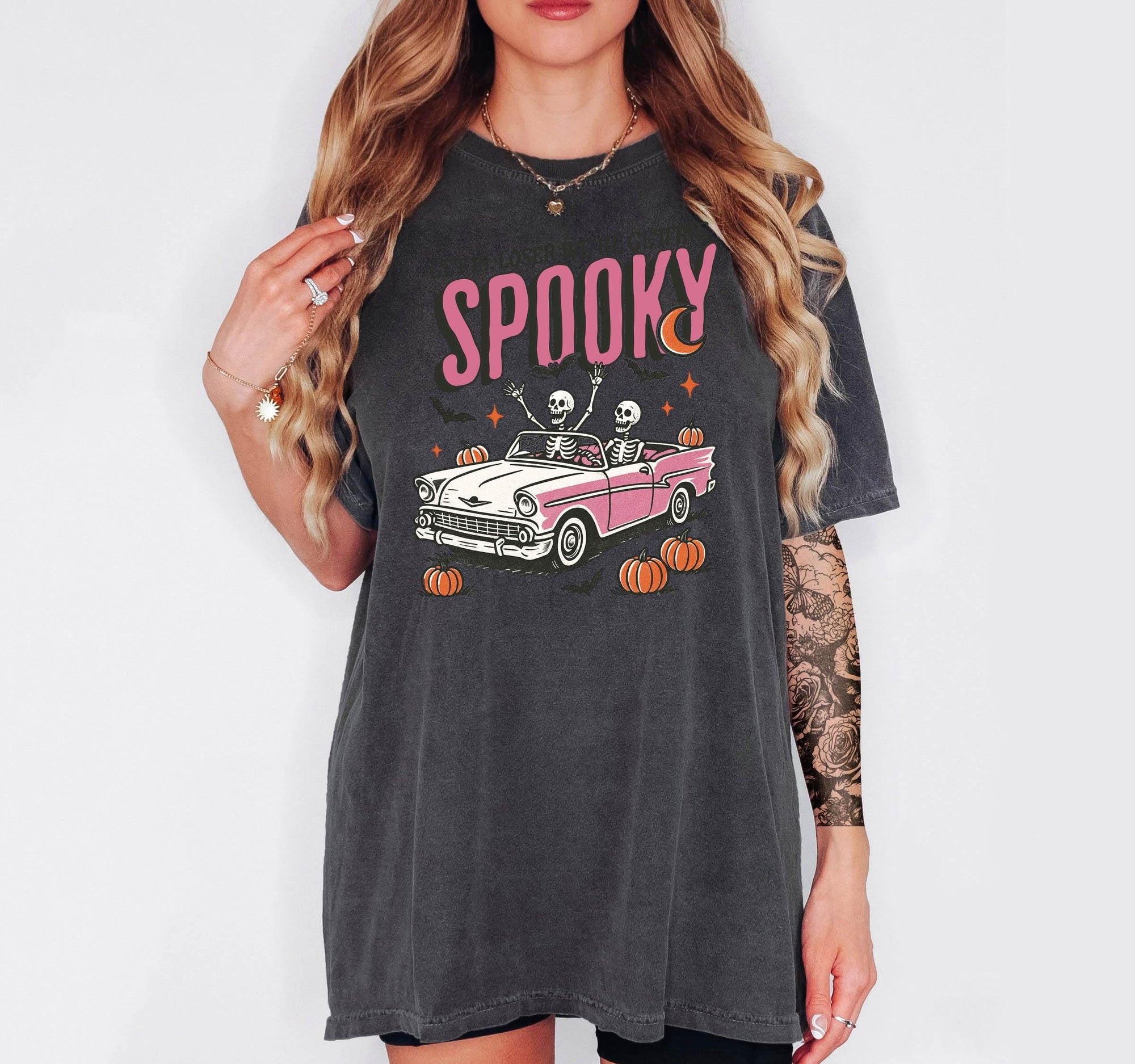 Get in Loser We're Getting Spooky - Comfort Colors T-shirt, Funny Shirt, Dark Humor