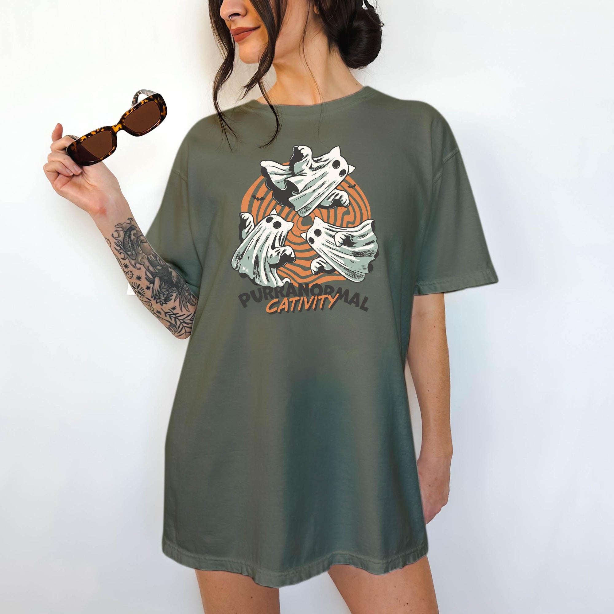 Purranormal Cativity - Comfort Colors T-shirt, Funny Shirt, Dark Humor