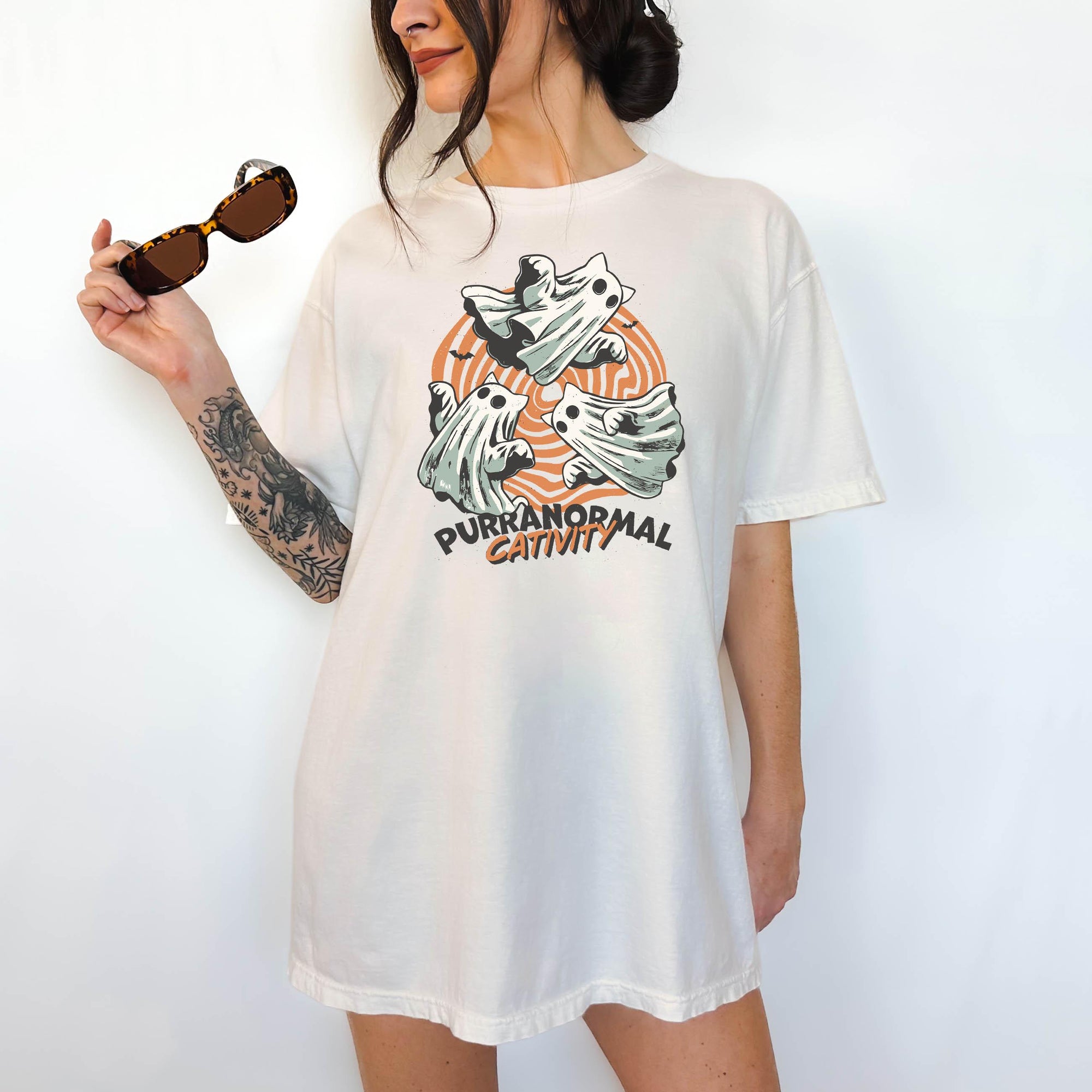 Purranormal Cativity - Comfort Colors T-shirt, Funny Shirt, Dark Humor