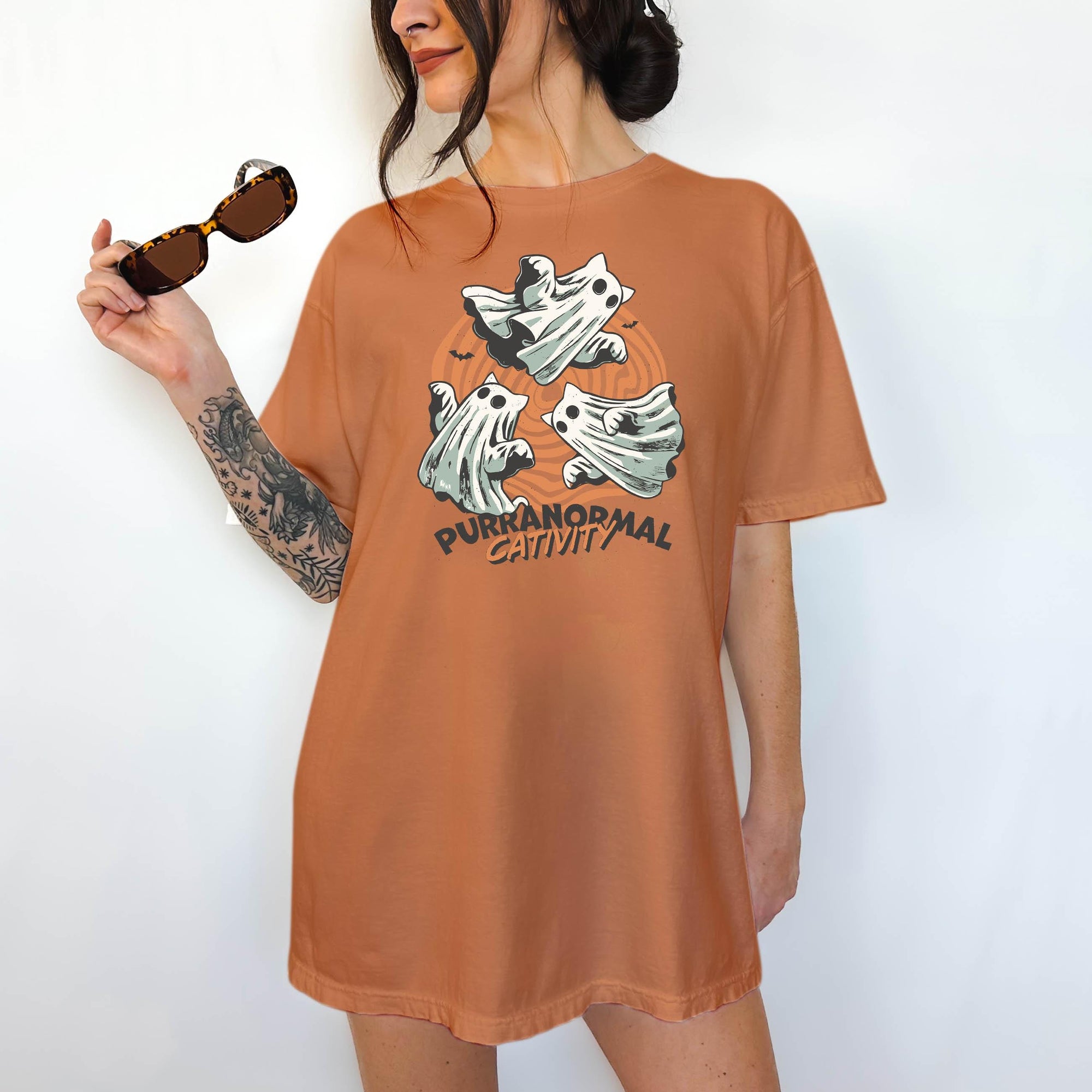 Purranormal Cativity - Comfort Colors T-shirt, Funny Shirt, Dark Humor