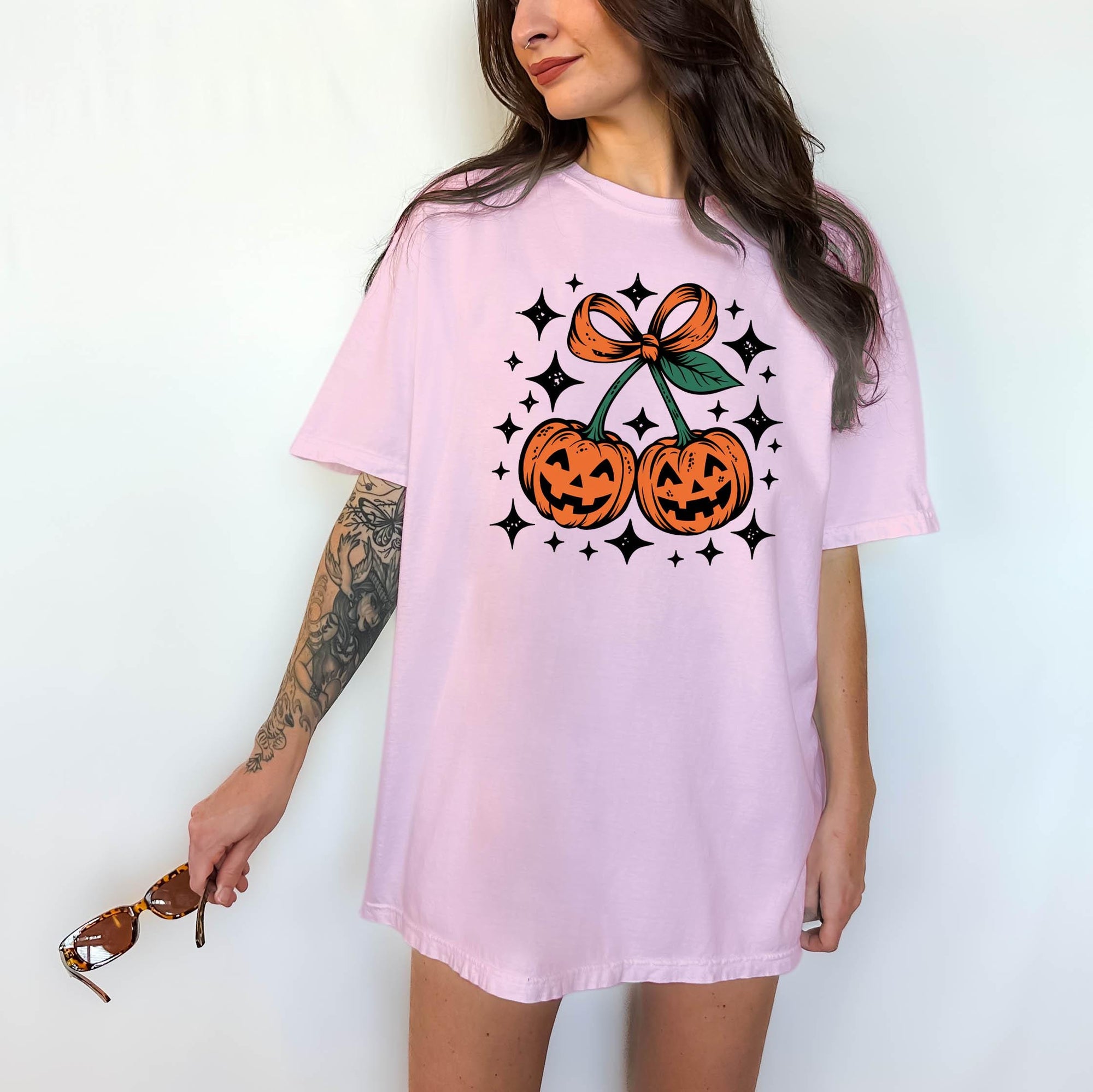 Smiling Pumpkins - Comfort Colors T-shirt, Funny Shirt, Dark Humor
