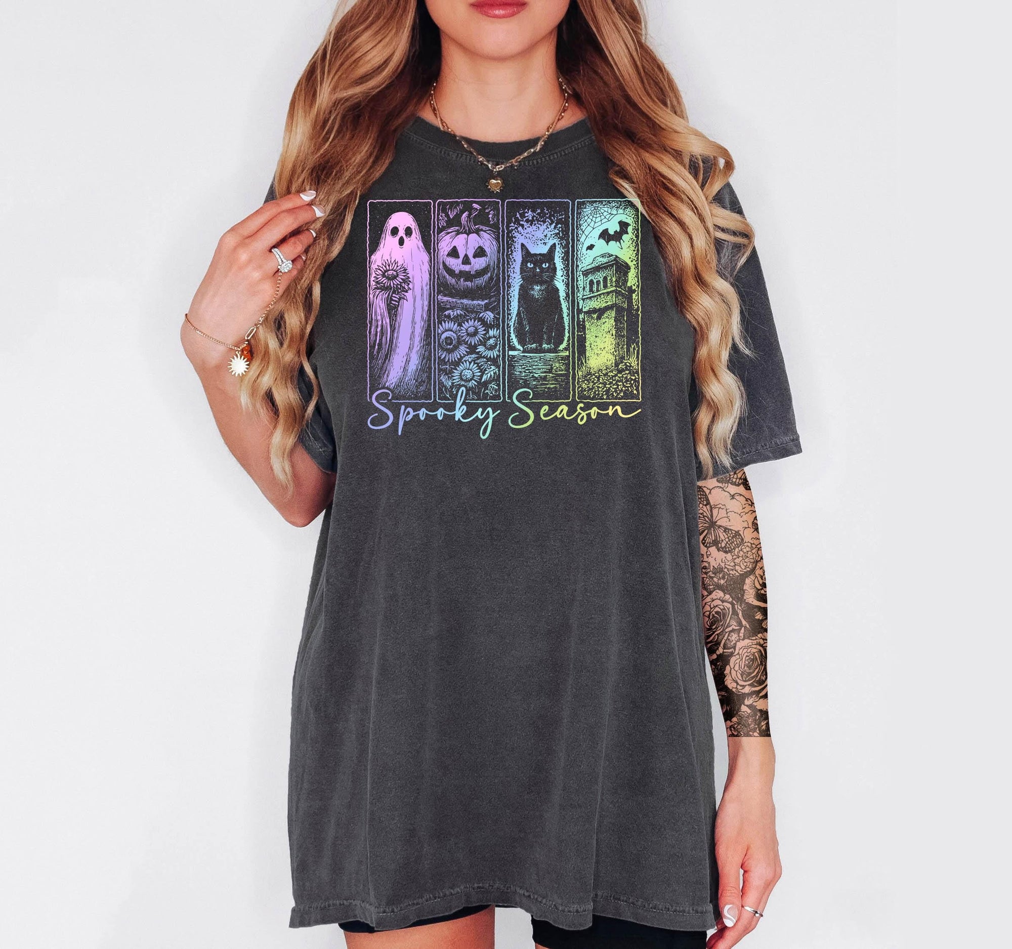 Pastel Spooky Halloween - Comfort Colors T-shirt, Funny Shirt, Dark Humor
