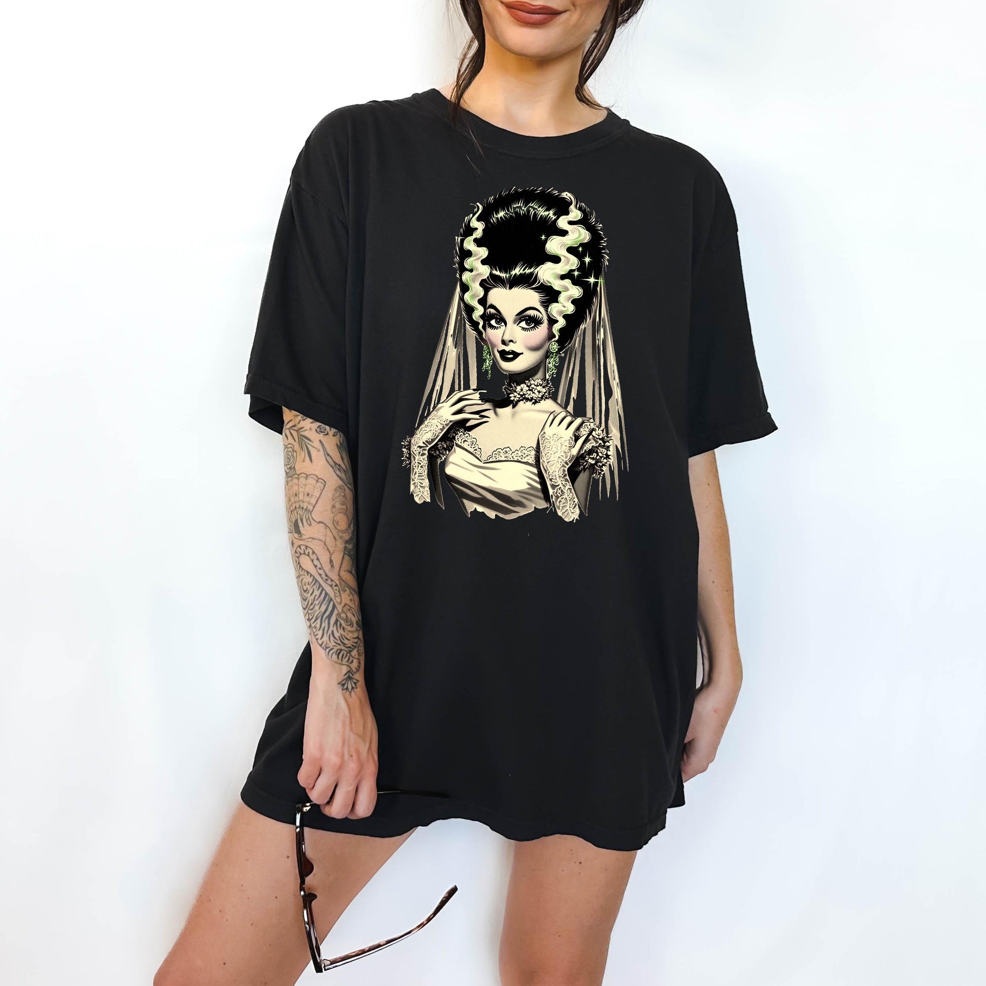 Bride of Frankenstein - Comfort Colors T-shirt, Funny Shirt, Dark Humor