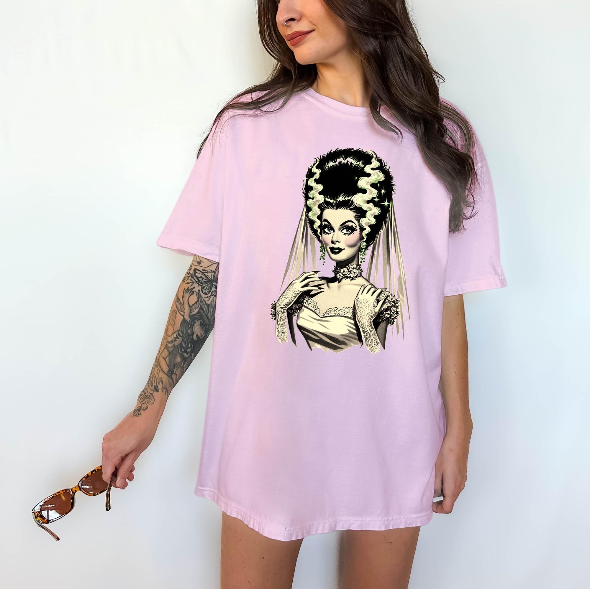 Bride of Frankenstein - Comfort Colors T-shirt, Funny Shirt, Dark Humor