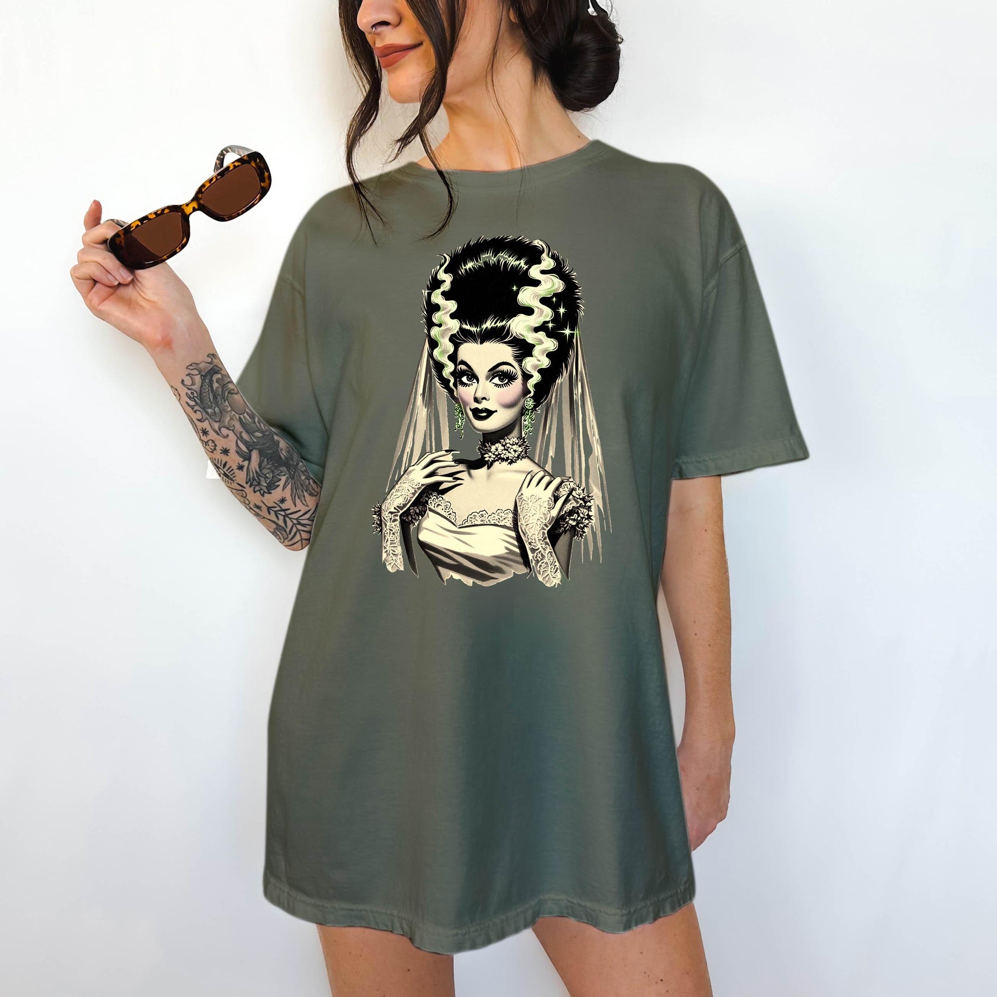 Bride of Frankenstein - Comfort Colors T-shirt, Funny Shirt, Dark Humor