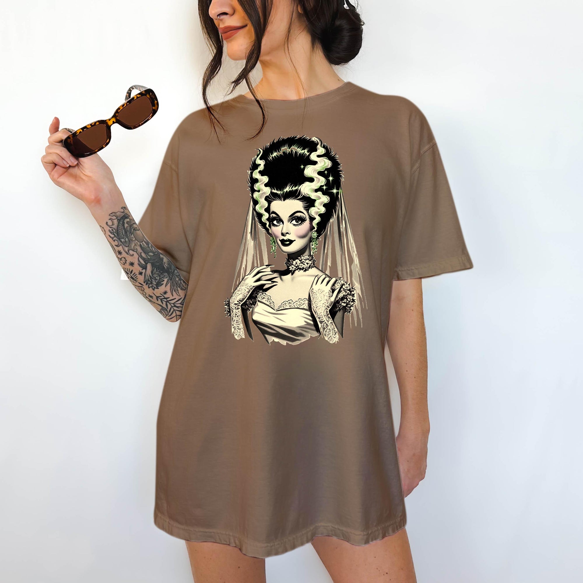 Bride of Frankenstein - Comfort Colors T-shirt, Funny Shirt, Dark Humor