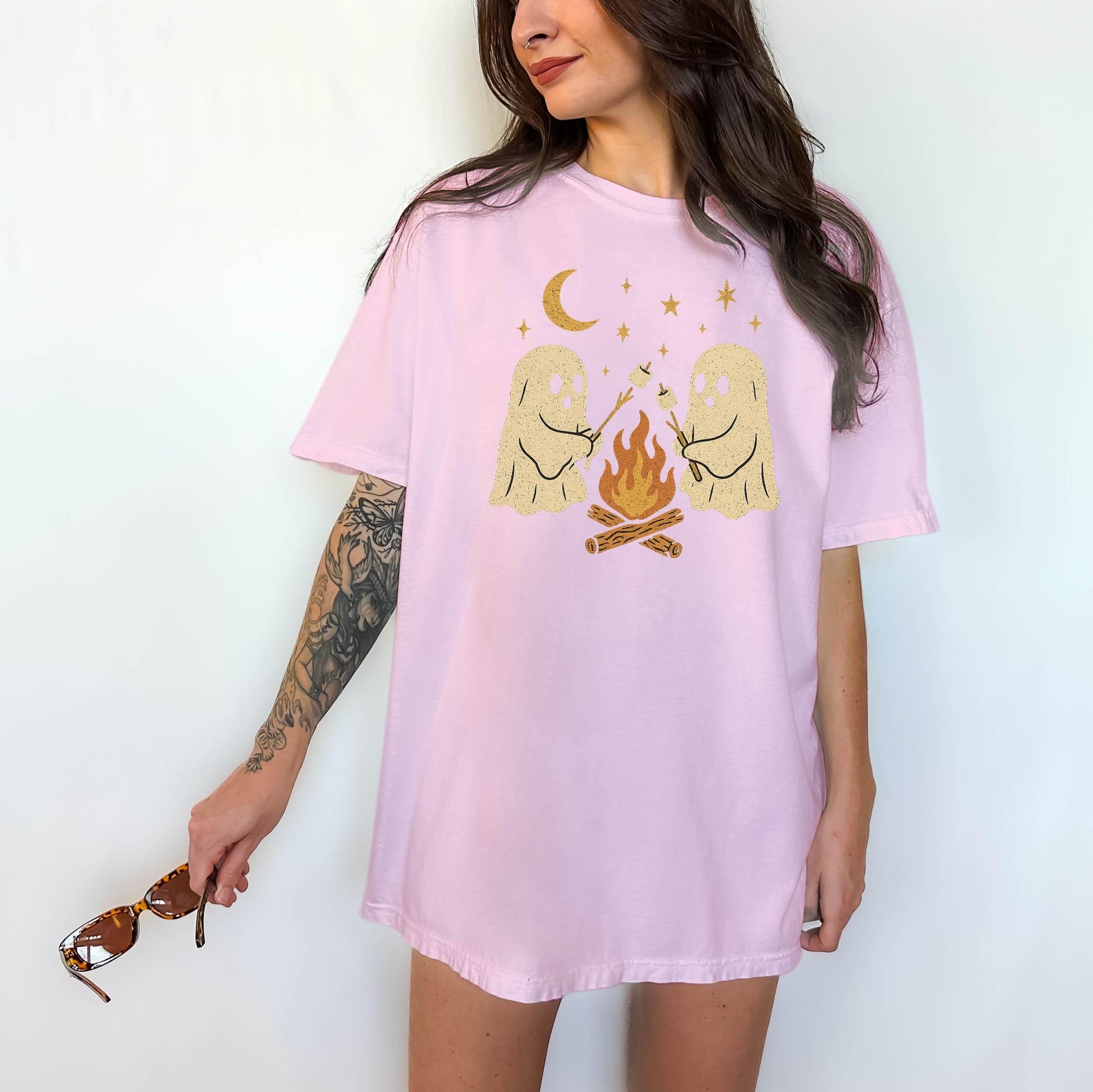 Campfire Ghosts - Comfort Colors T-shirt, Funny Shirt, Dark Humor