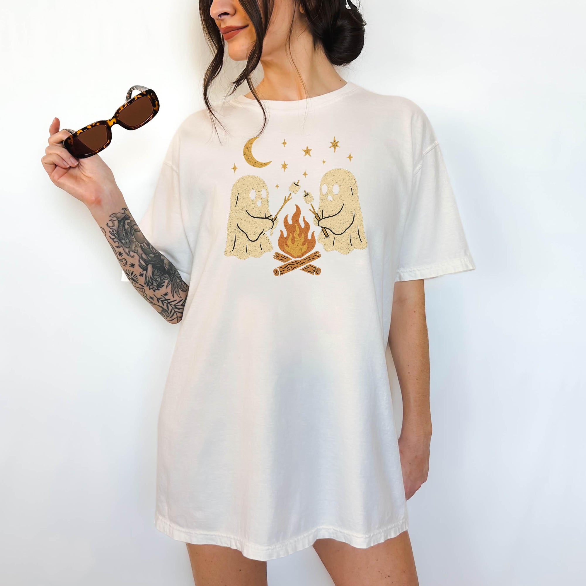 Campfire Ghosts - Comfort Colors T-shirt, Funny Shirt, Dark Humor