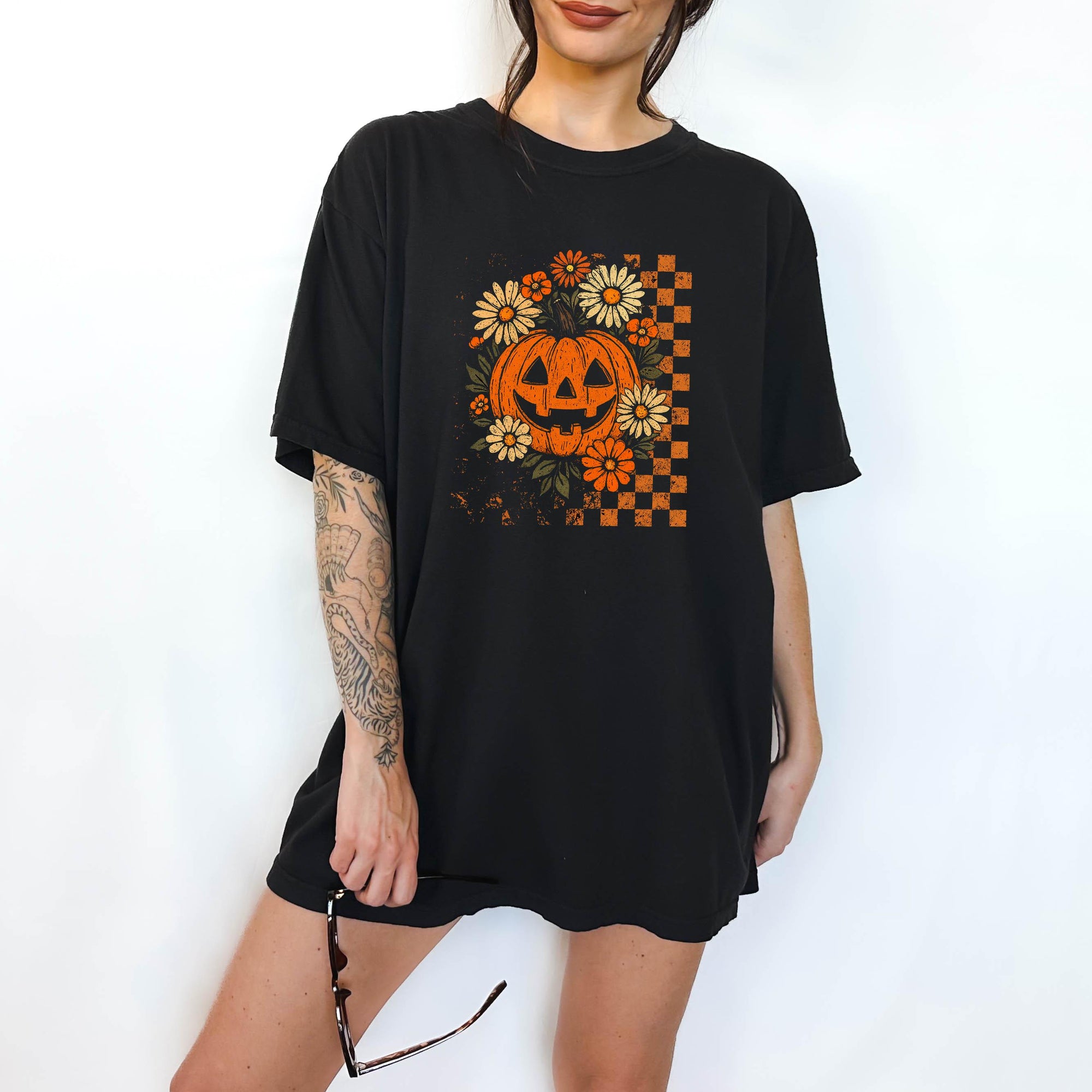 Retro Pumpkin - Comfort Colors T-shirt, Funny Shirt, Dark Humor