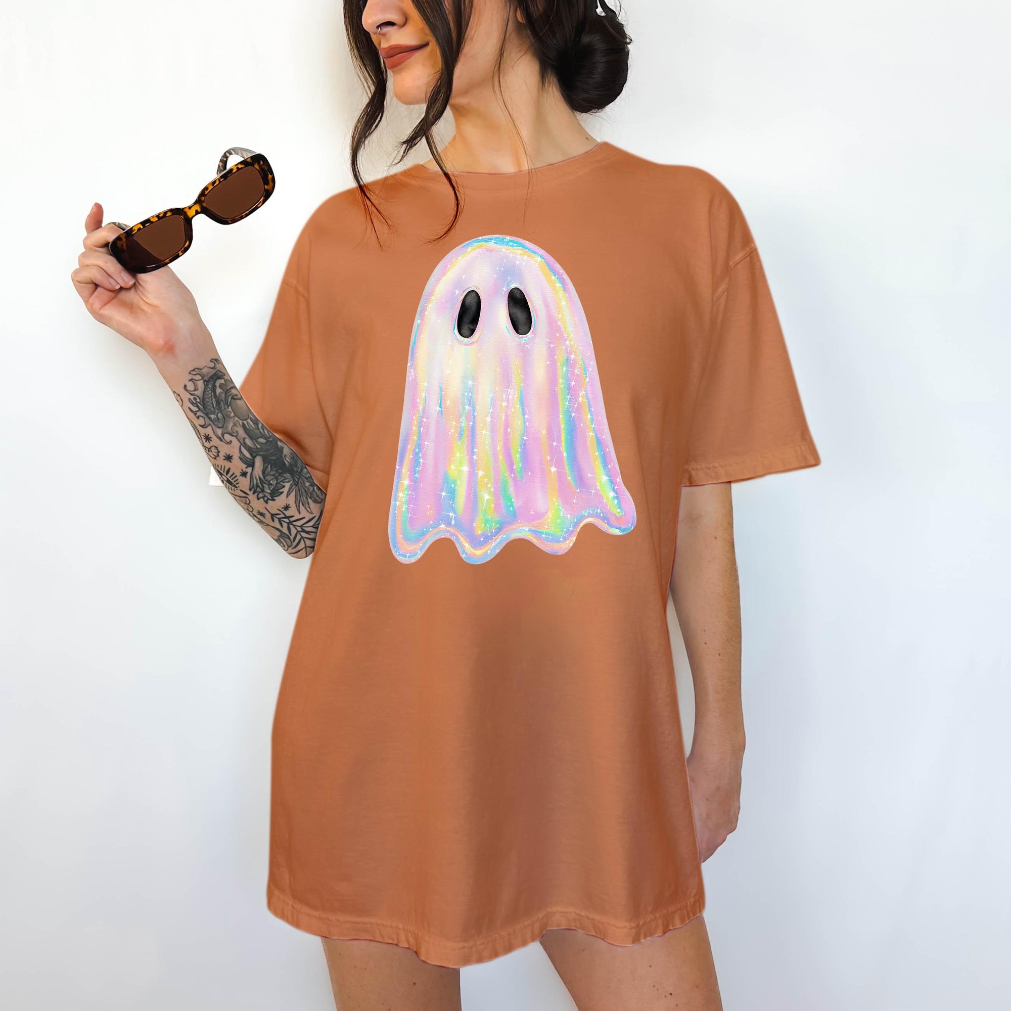 Shimmering Iridescent Ghost - Comfort Colors T-shirt, Funny Shirt, Dark Humor
