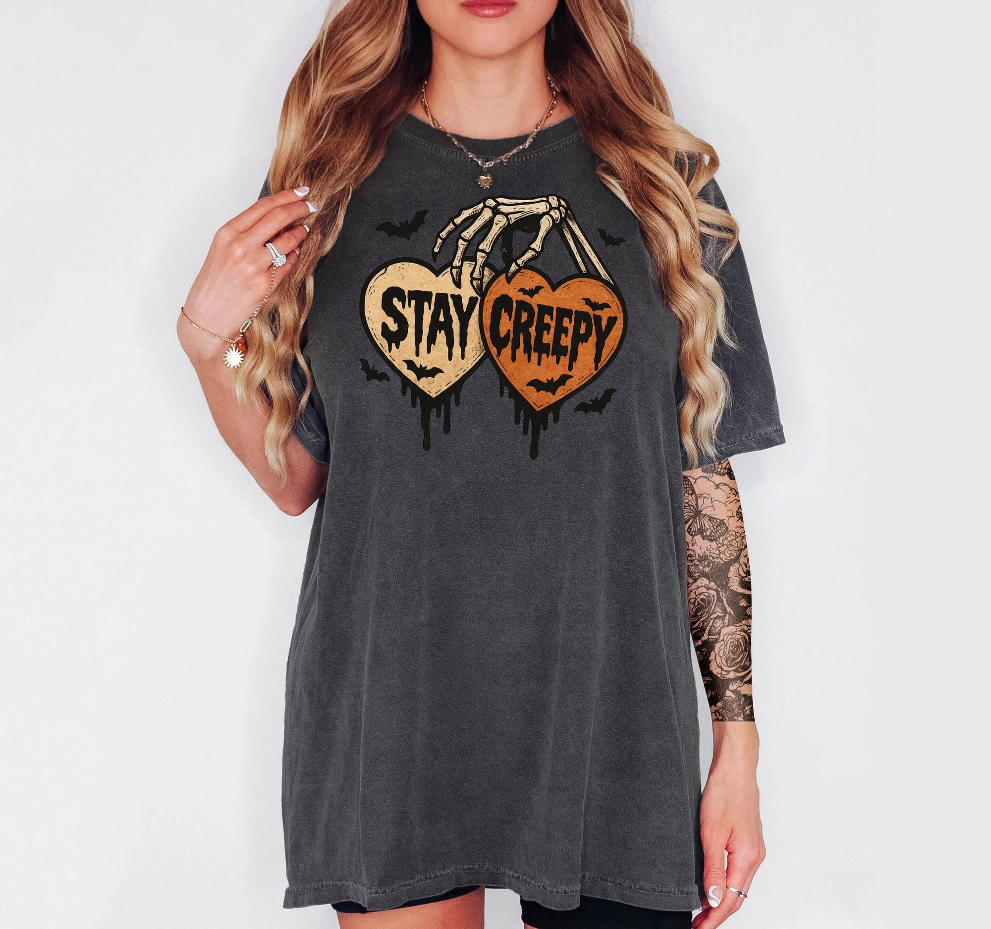 Stay Creepy - Comfort Colors T-shirt, Funny Shirt, Dark Humor