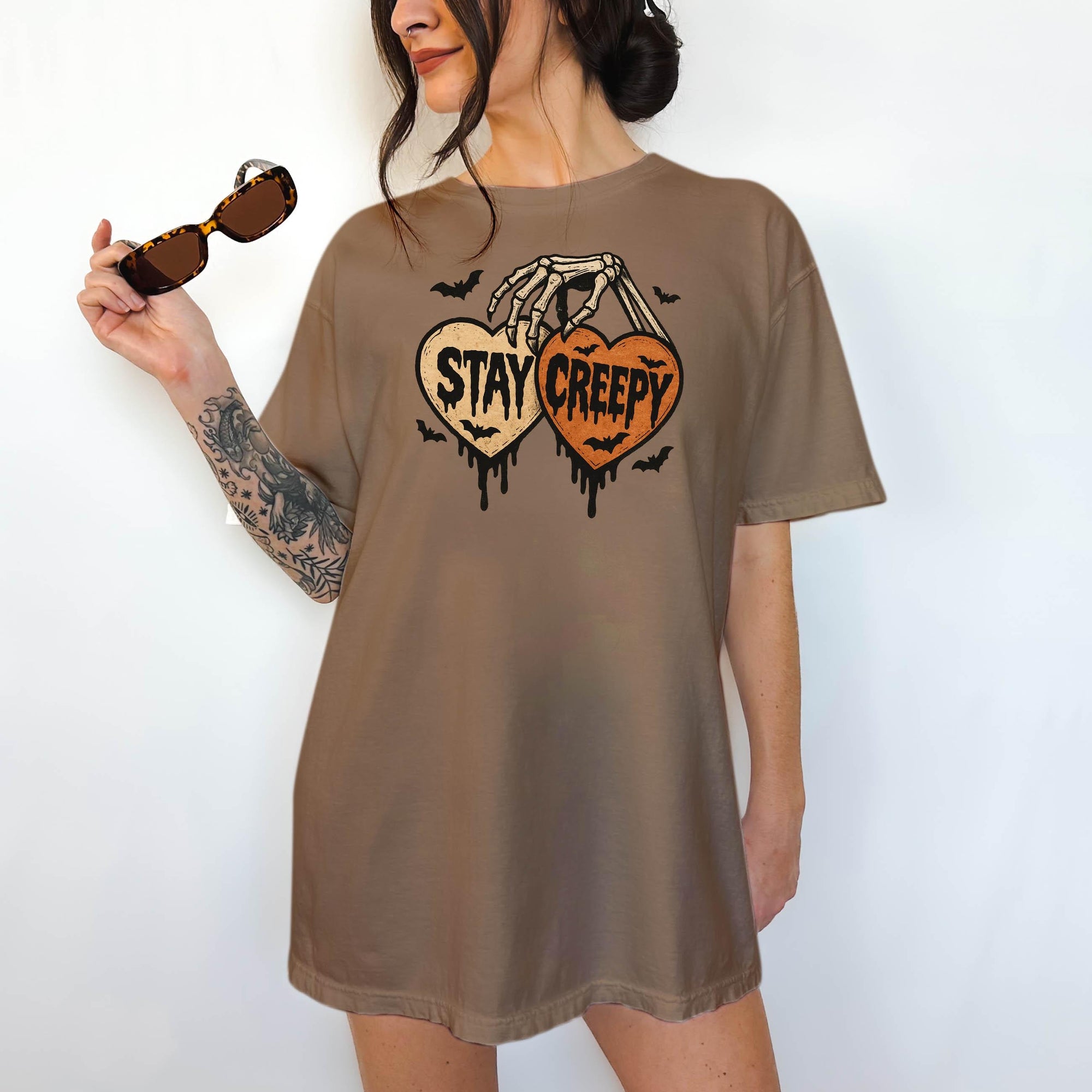 Stay Creepy - Comfort Colors T-shirt, Funny Shirt, Dark Humor