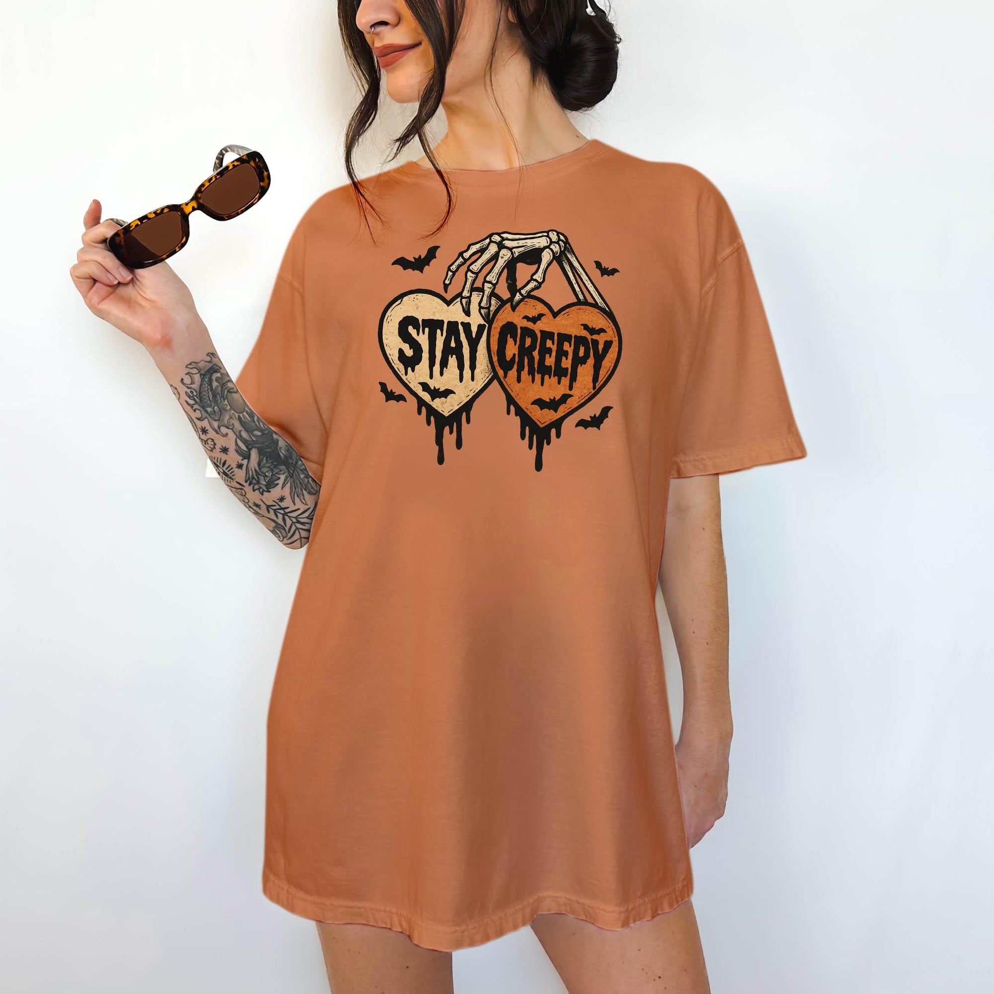Stay Creepy - Comfort Colors T-shirt, Funny Shirt, Dark Humor