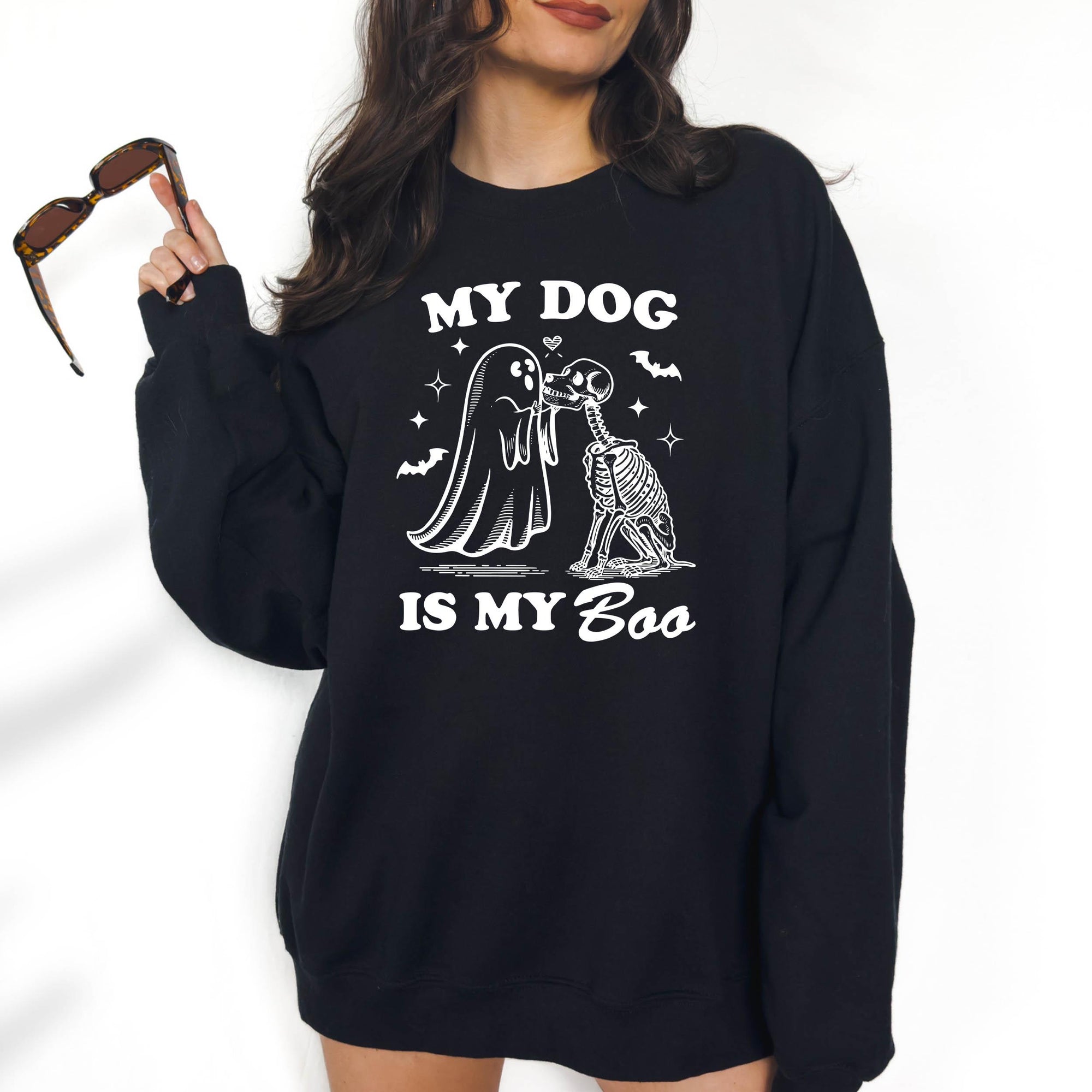 My Dog is My Boo - Crewneck Sweatshirt or Hoodie