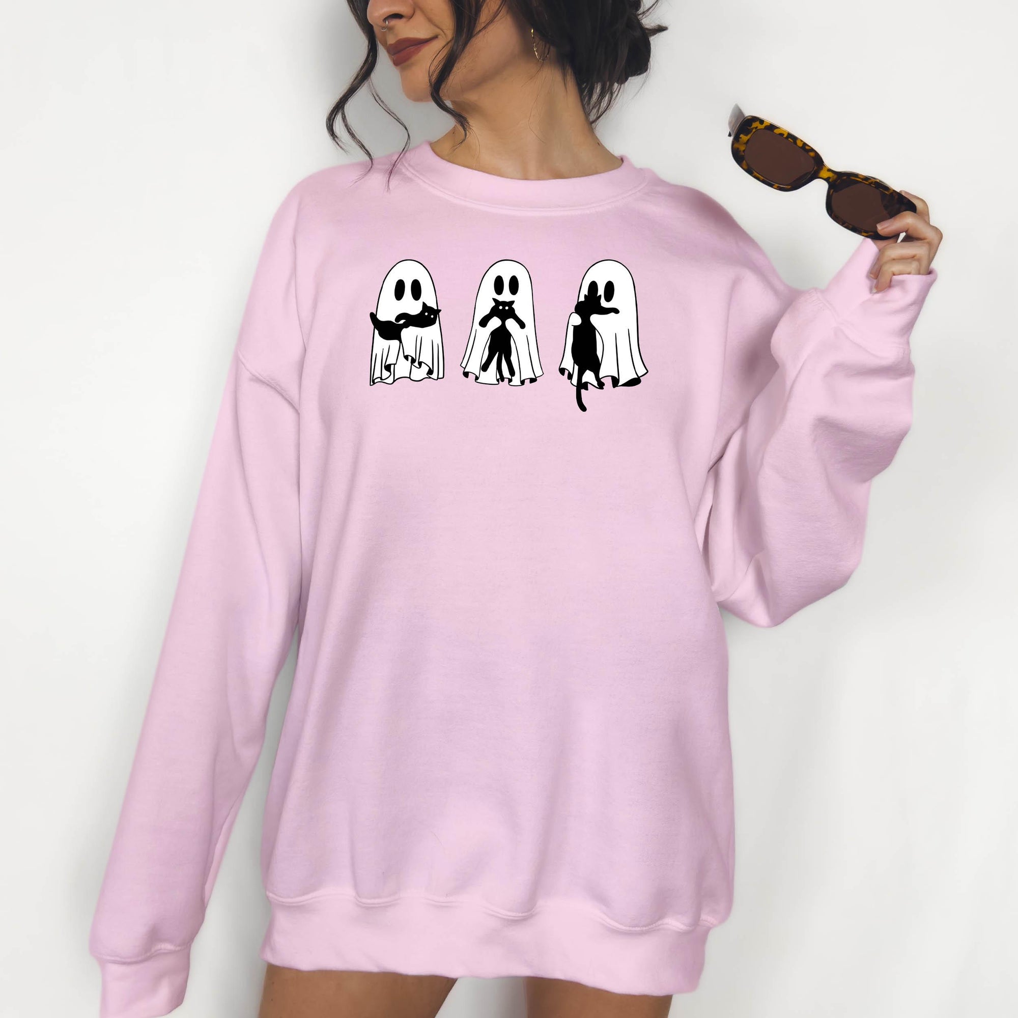 Ghost Cats - Crewneck Sweatshirt or Hoodie