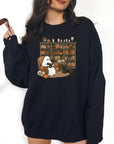 Haunted Library - Crewneck Sweatshirt or Hoodie