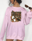Haunted Library - Crewneck Sweatshirt or Hoodie