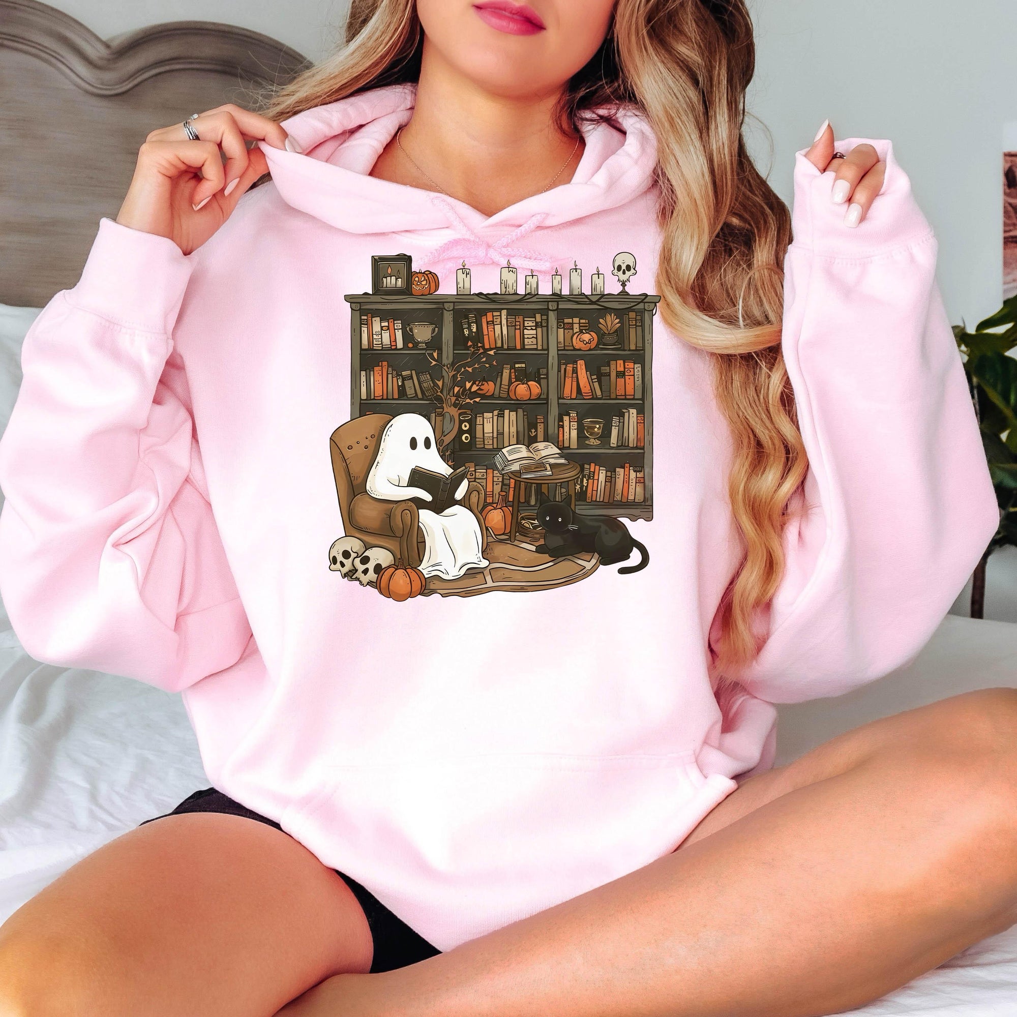Haunted Library - Crewneck Sweatshirt or Hoodie