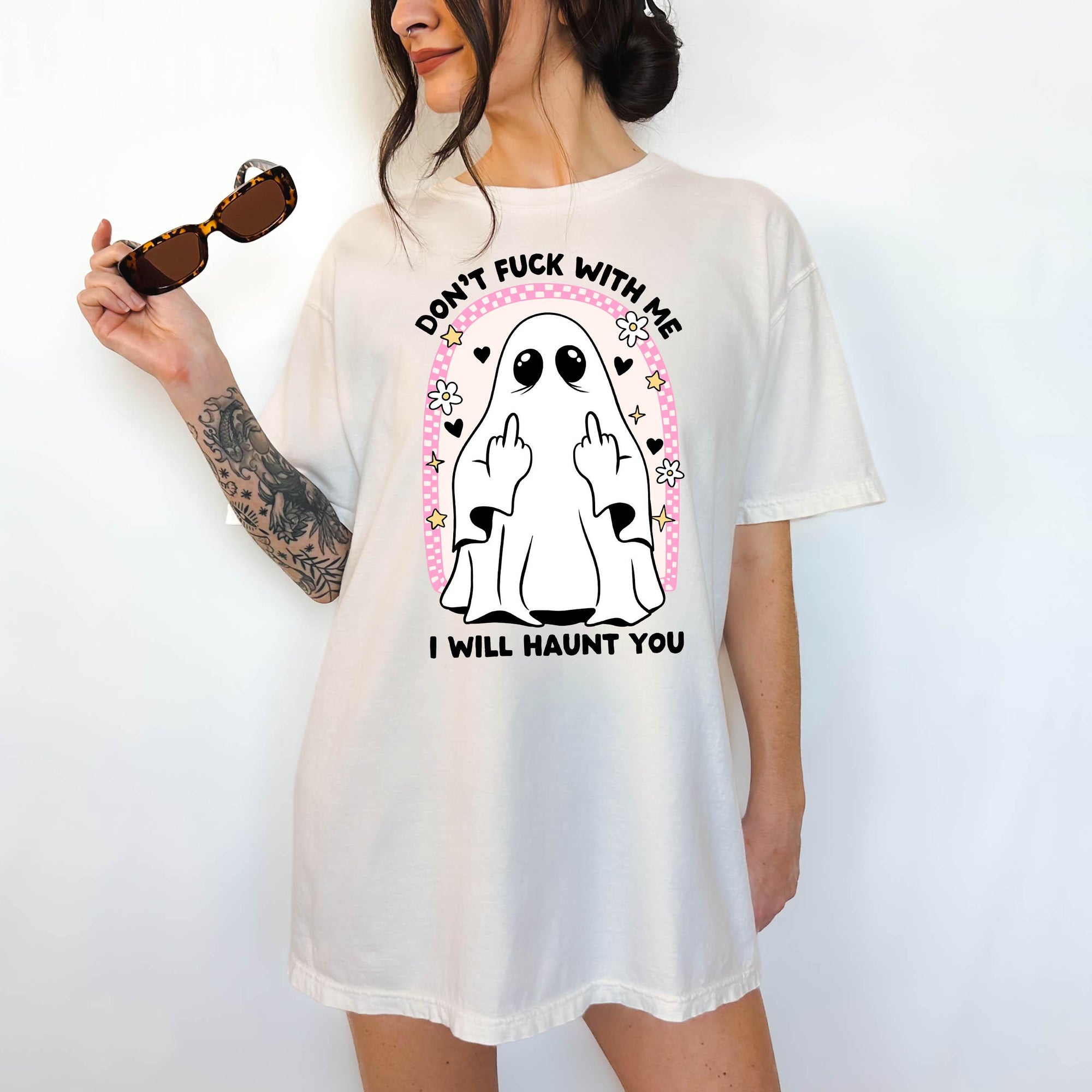 Don't Fuck With Me or I'll Haunt You- Comfort Colors T-shirt, Funny Shirt, Dark Humor