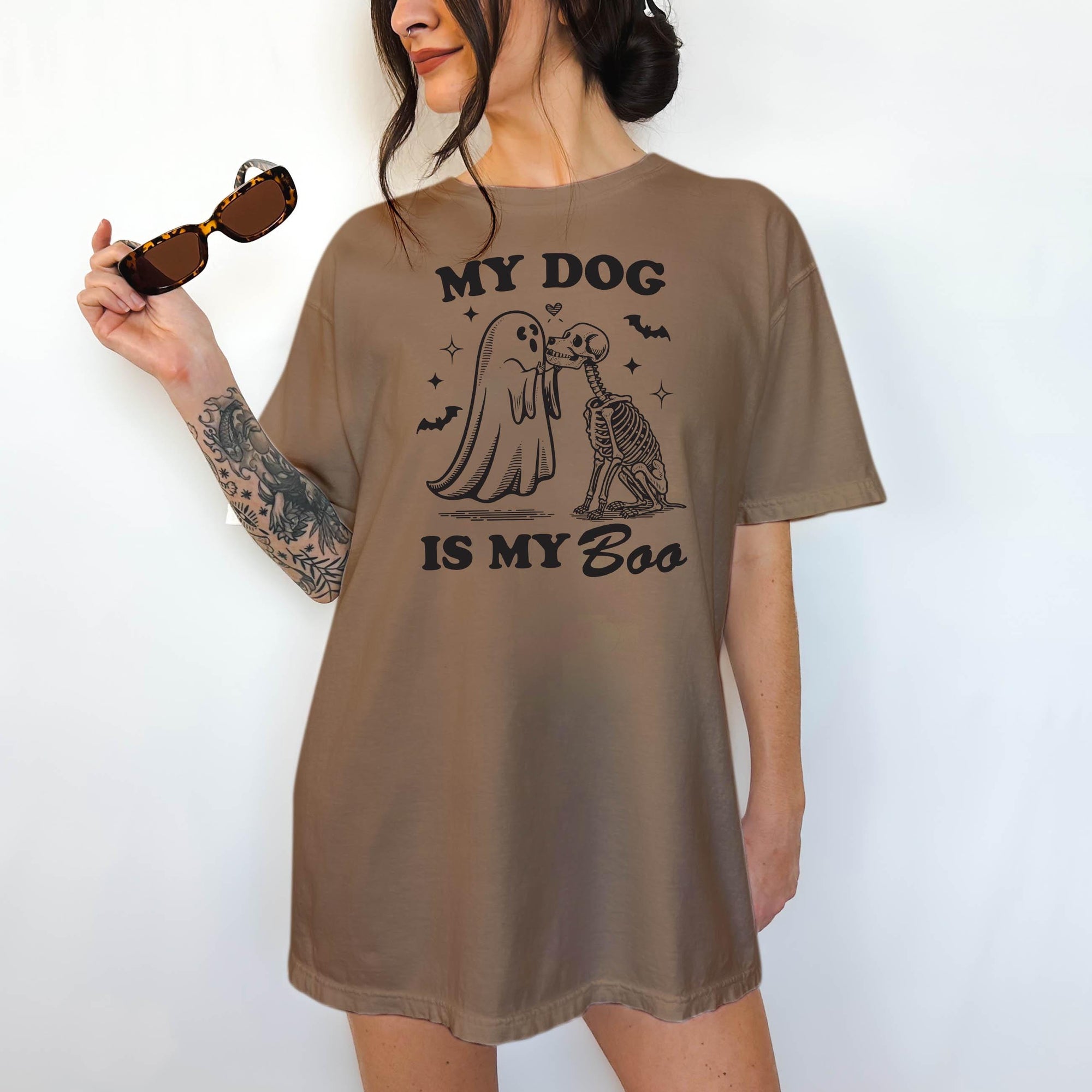 Dogs Because People are Creepy - Comfort Colors T-shirt, Funny Shirt, Dark Humor