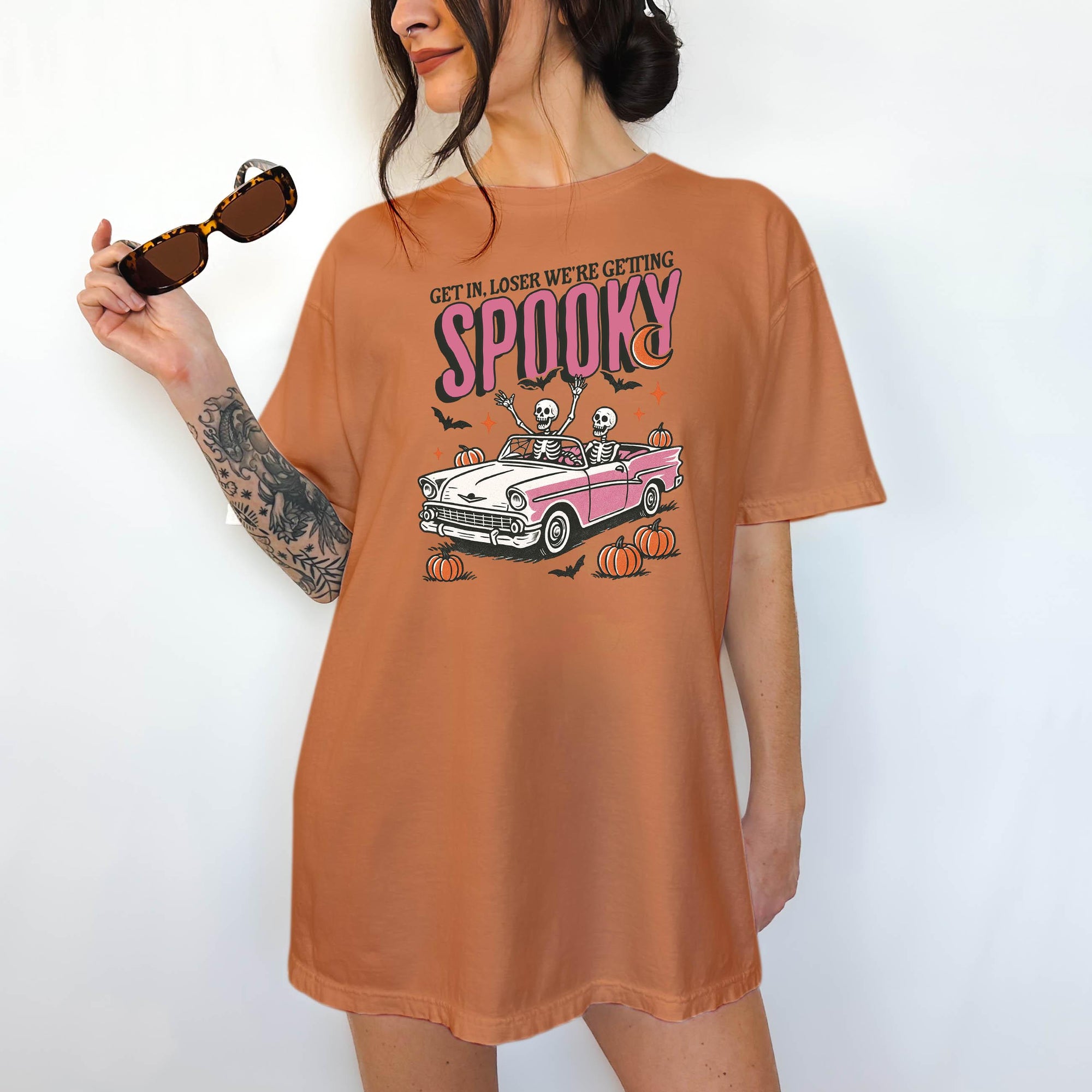 Get in Loser We&#39;re Getting Spooky - Comfort Colors T-shirt, Funny Shirt, Dark Humor
