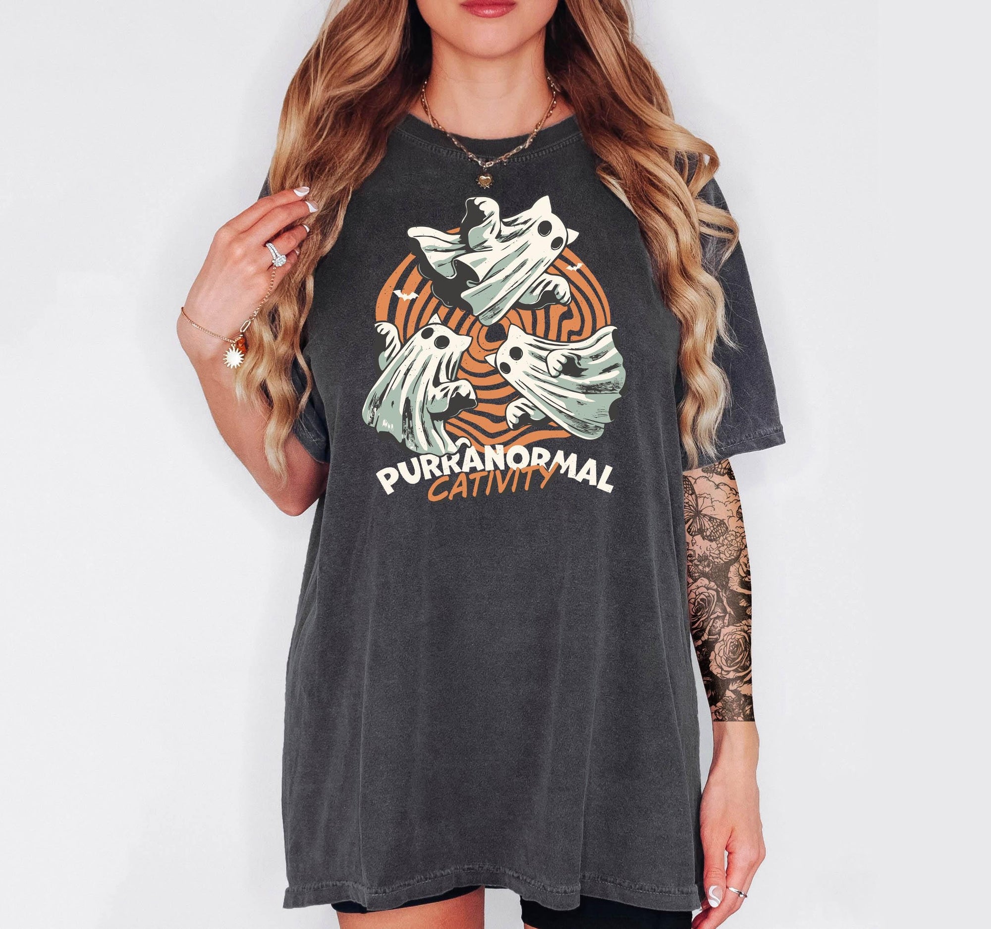 Purranormal Cativity - Comfort Colors T-shirt, Funny Shirt, Dark Humor