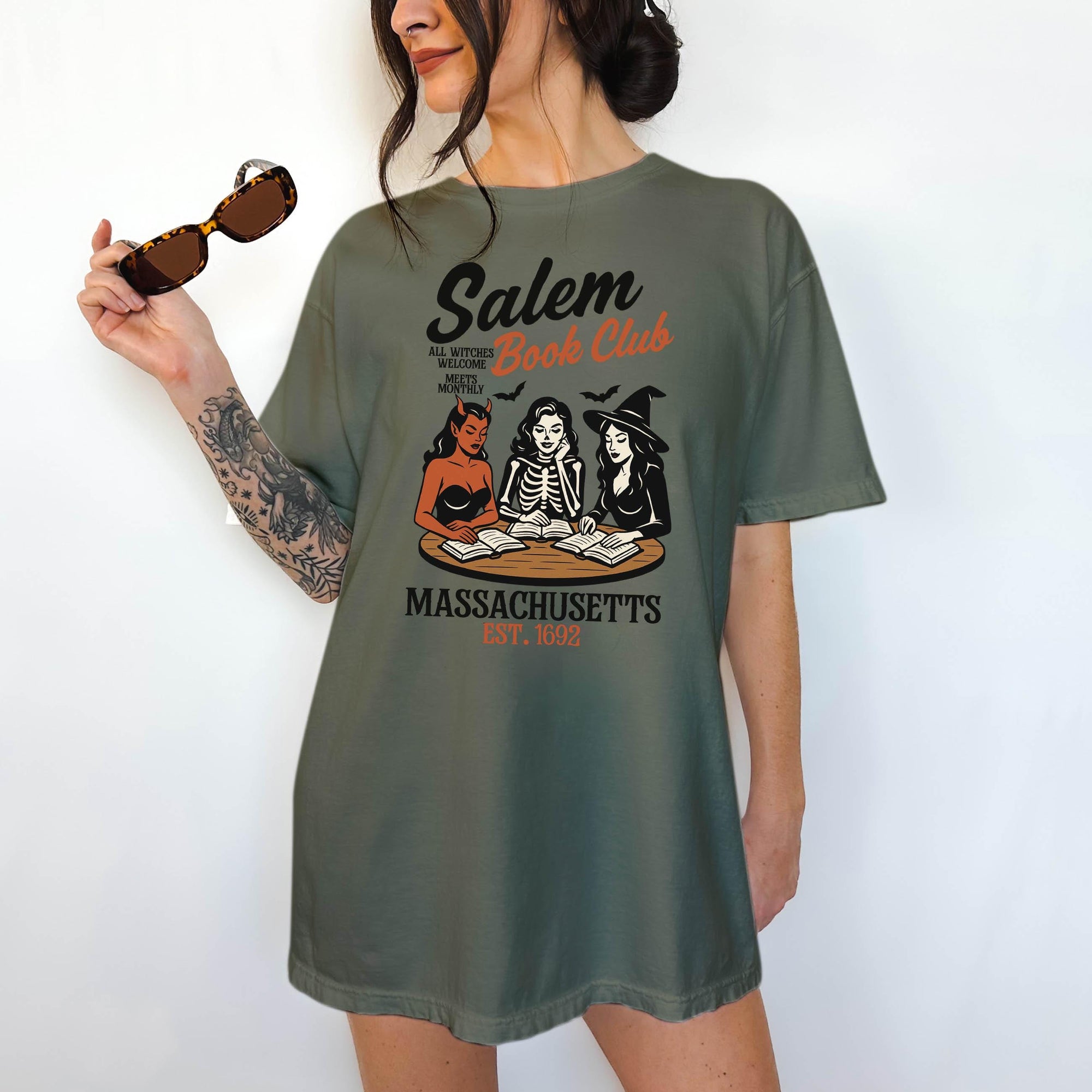 Salem Book Club - Comfort Colors T-shirt, Funny Shirt, Dark Humor