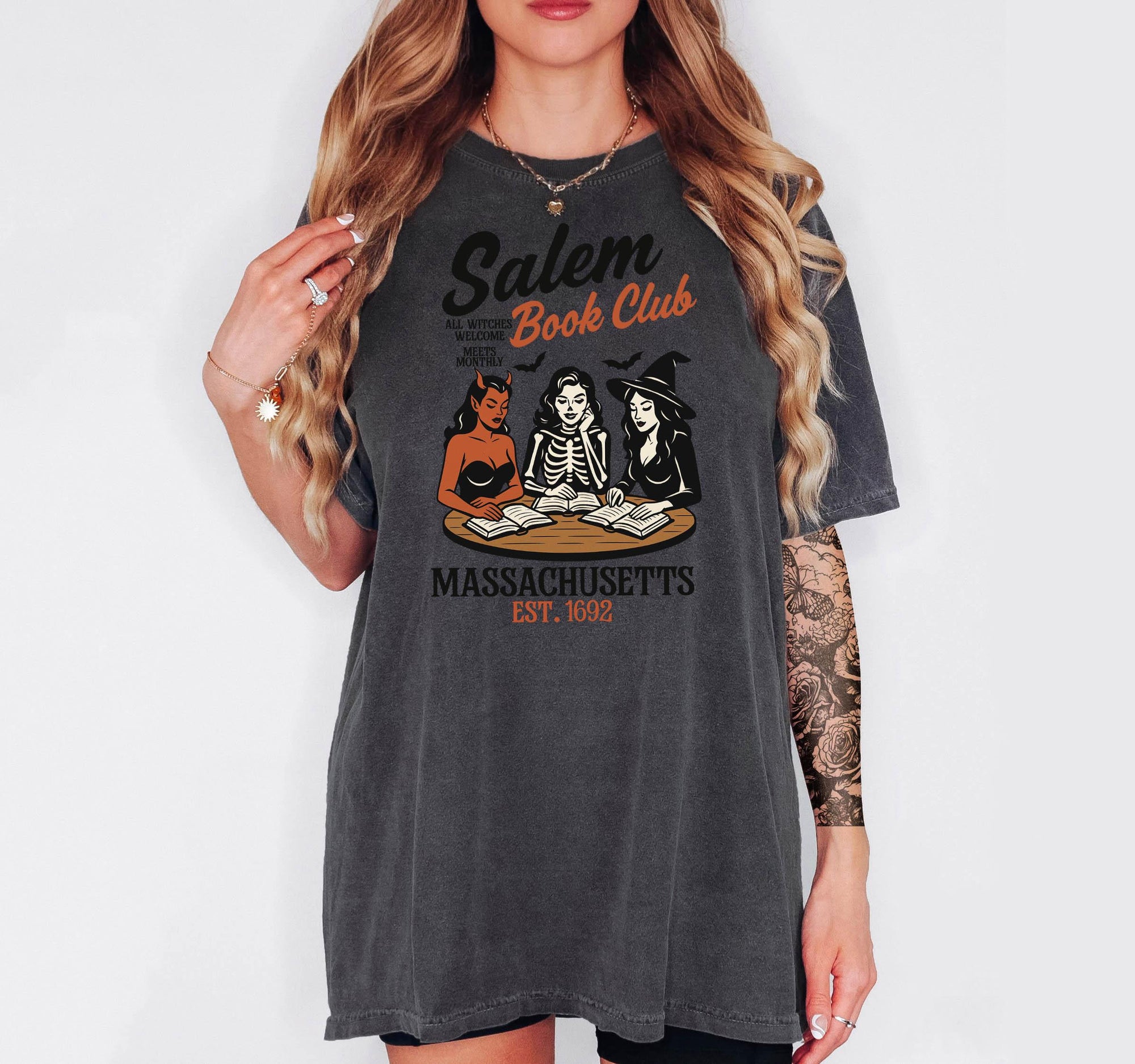 Salem Book Club - Comfort Colors T-shirt, Funny Shirt, Dark Humor
