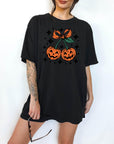 Smiling Pumpkins - Comfort Colors T-shirt, Funny Shirt, Dark Humor