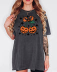 Smiling Pumpkins - Comfort Colors T-shirt, Funny Shirt, Dark Humor
