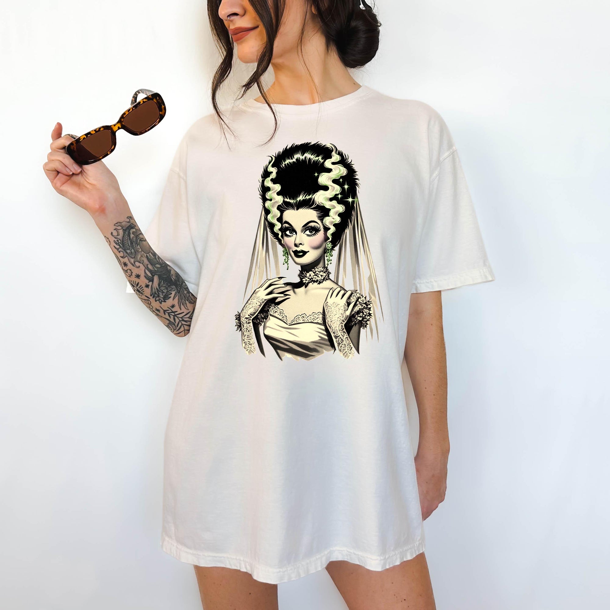 Bride of Frankenstein - Comfort Colors T-shirt, Funny Shirt, Dark Humor