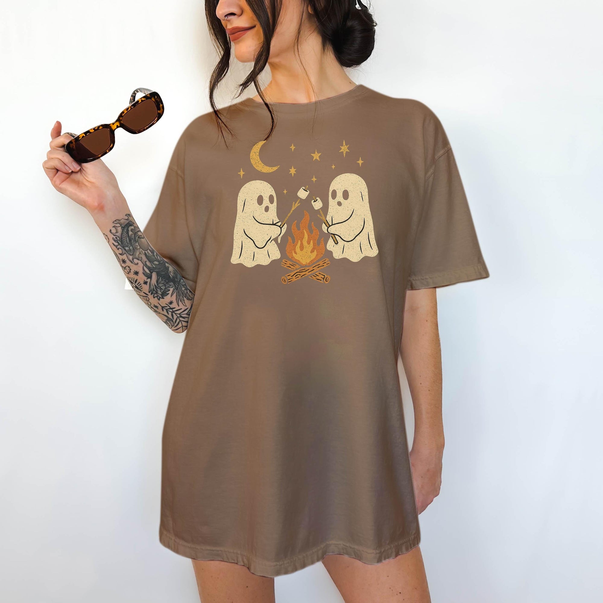 Campfire Ghosts - Comfort Colors T-shirt, Funny Shirt, Dark Humor